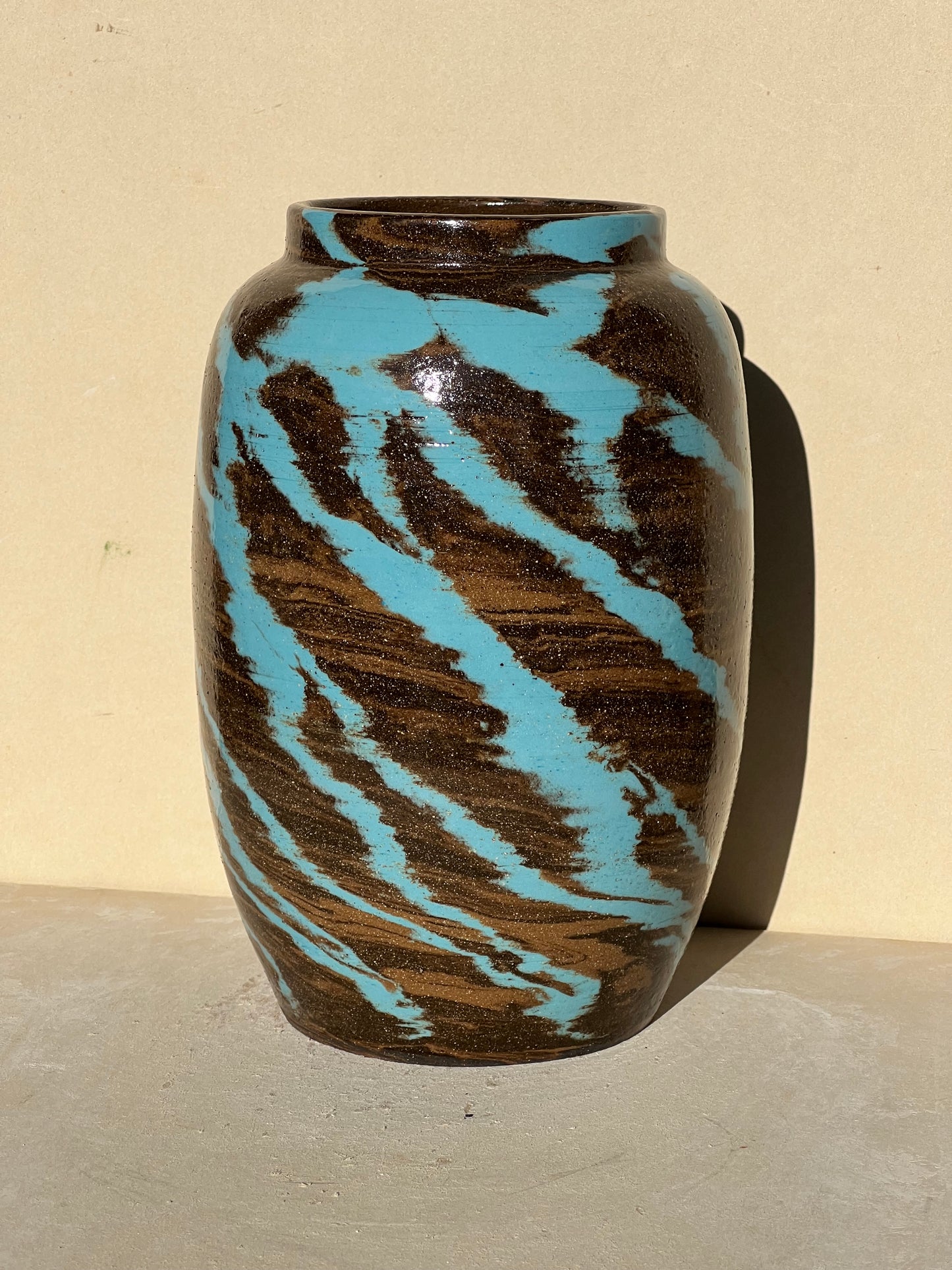 Blue Lightning Vase