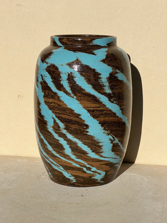 Blue Lightning Vase