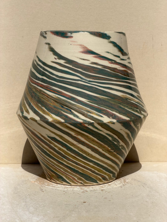Green kaleidoscope Vase No. 2