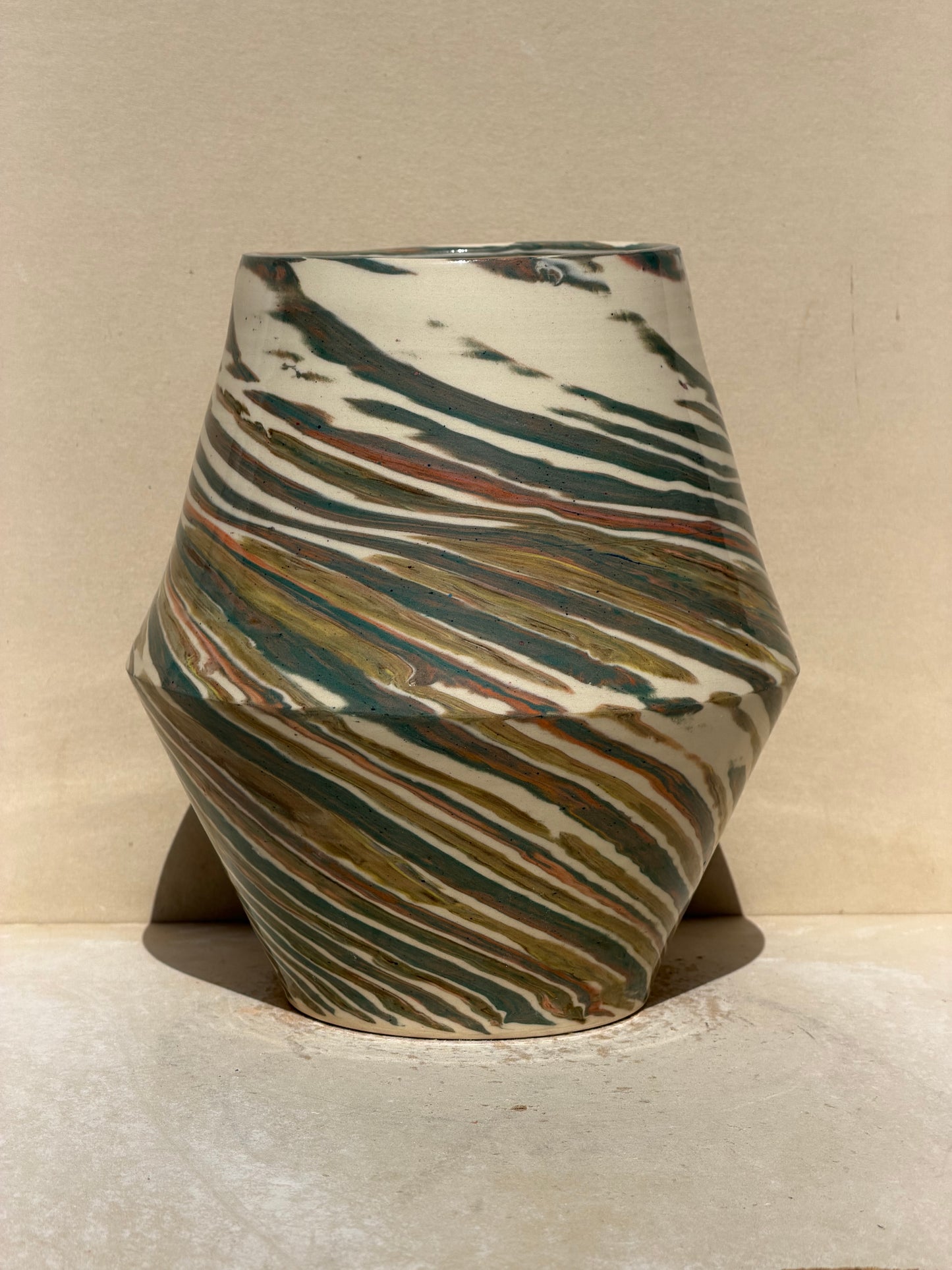 Green kaleidoscope Vase No. 2