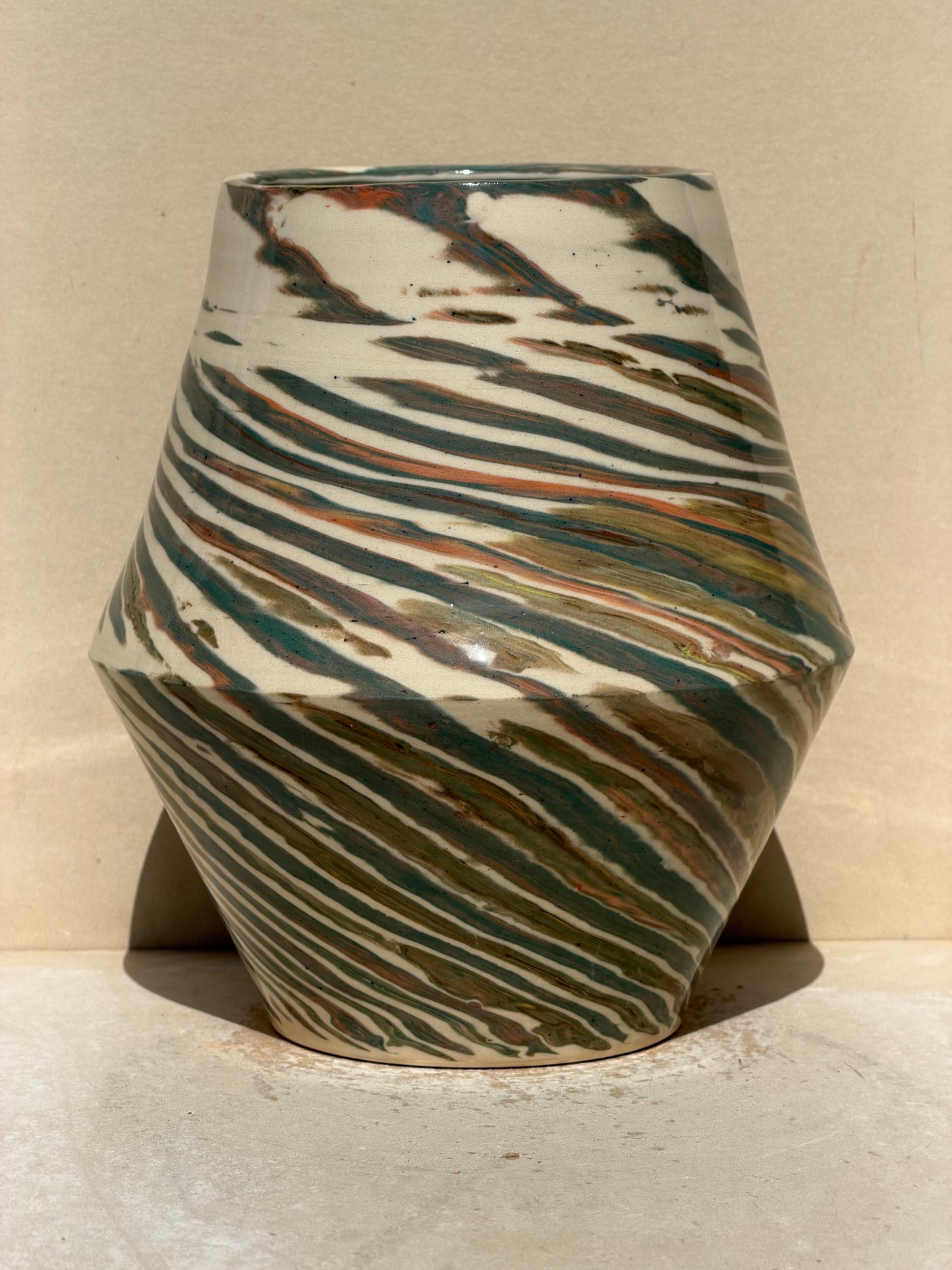Green kaleidoscope Vase No. 2