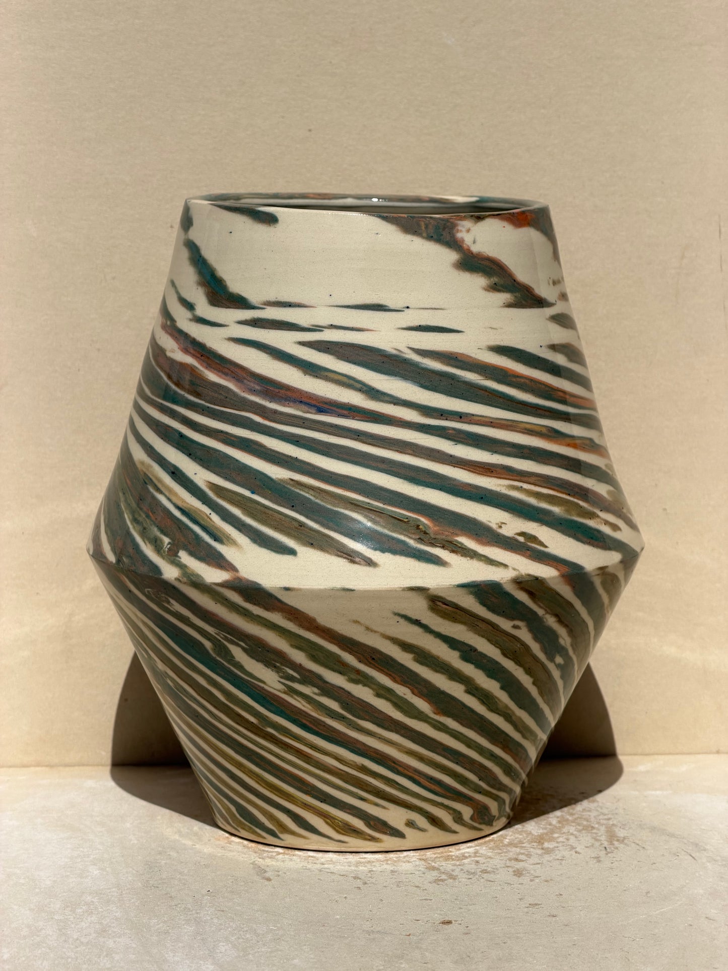 Green kaleidoscope Vase No. 2