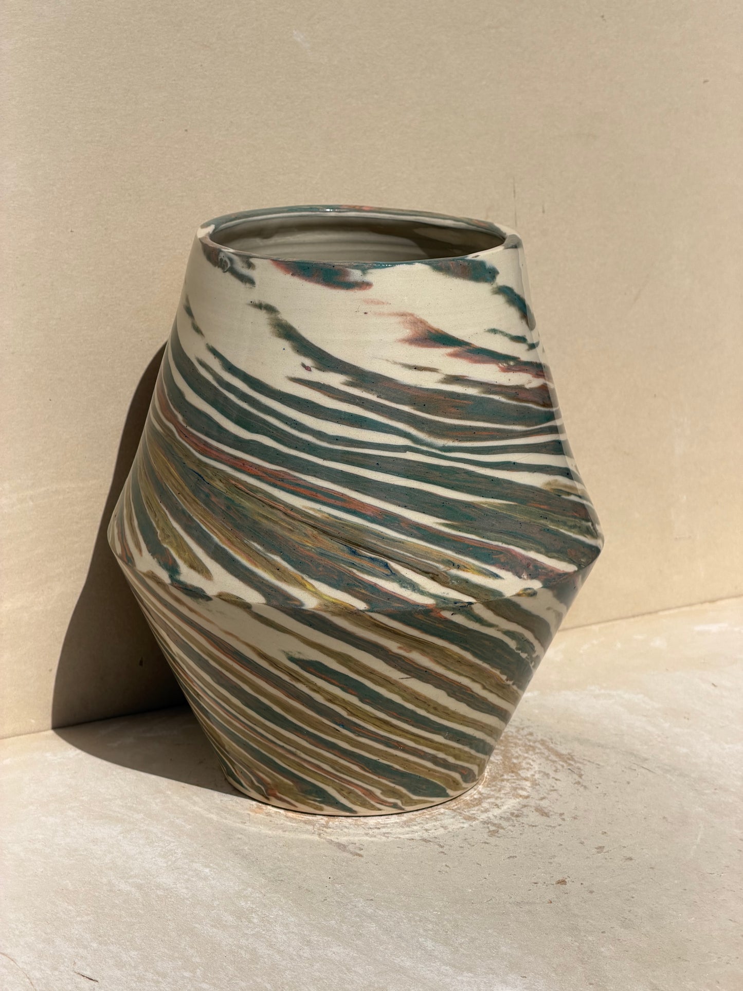 Green kaleidoscope Vase No. 2