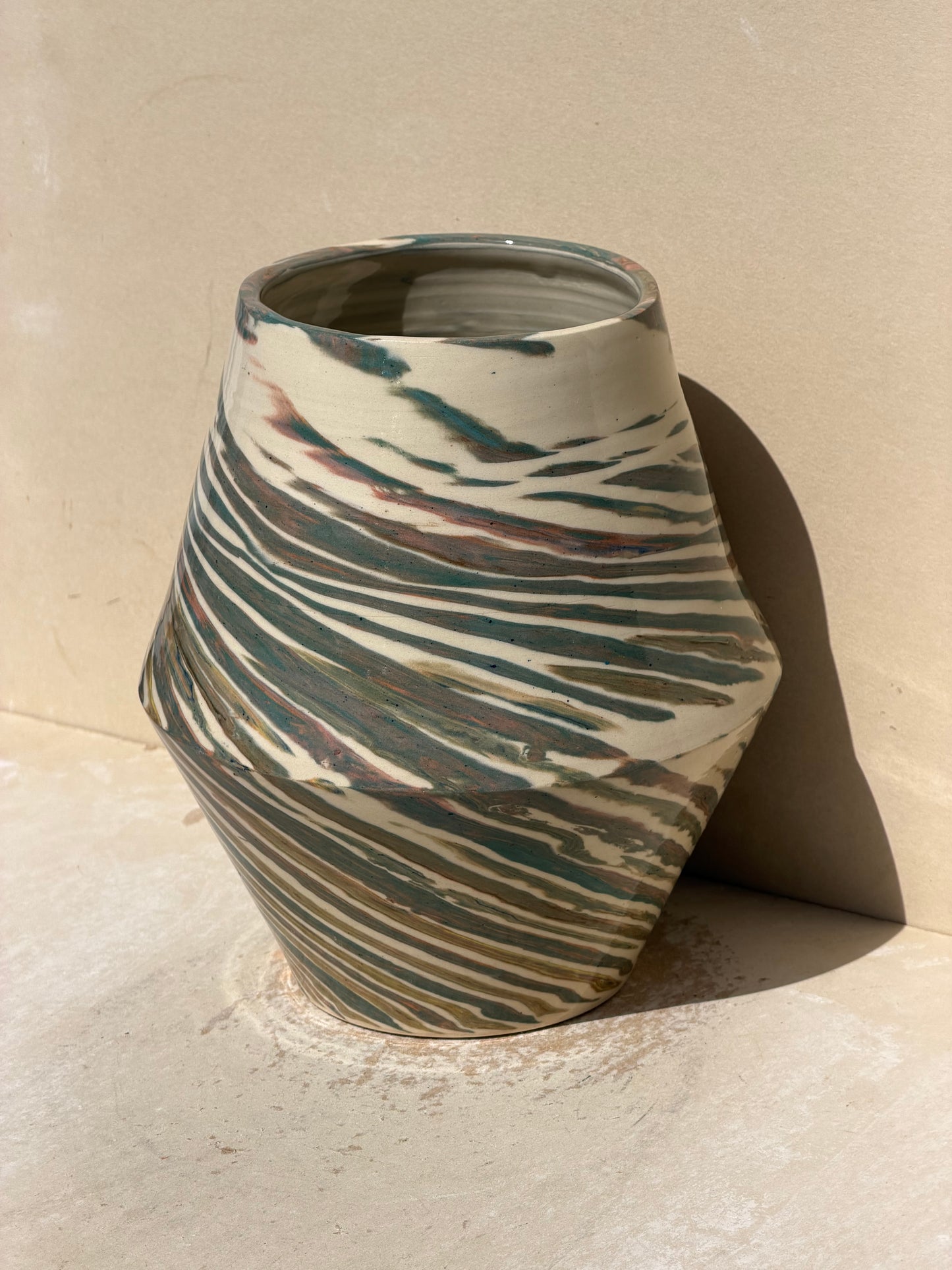Green kaleidoscope Vase No. 2