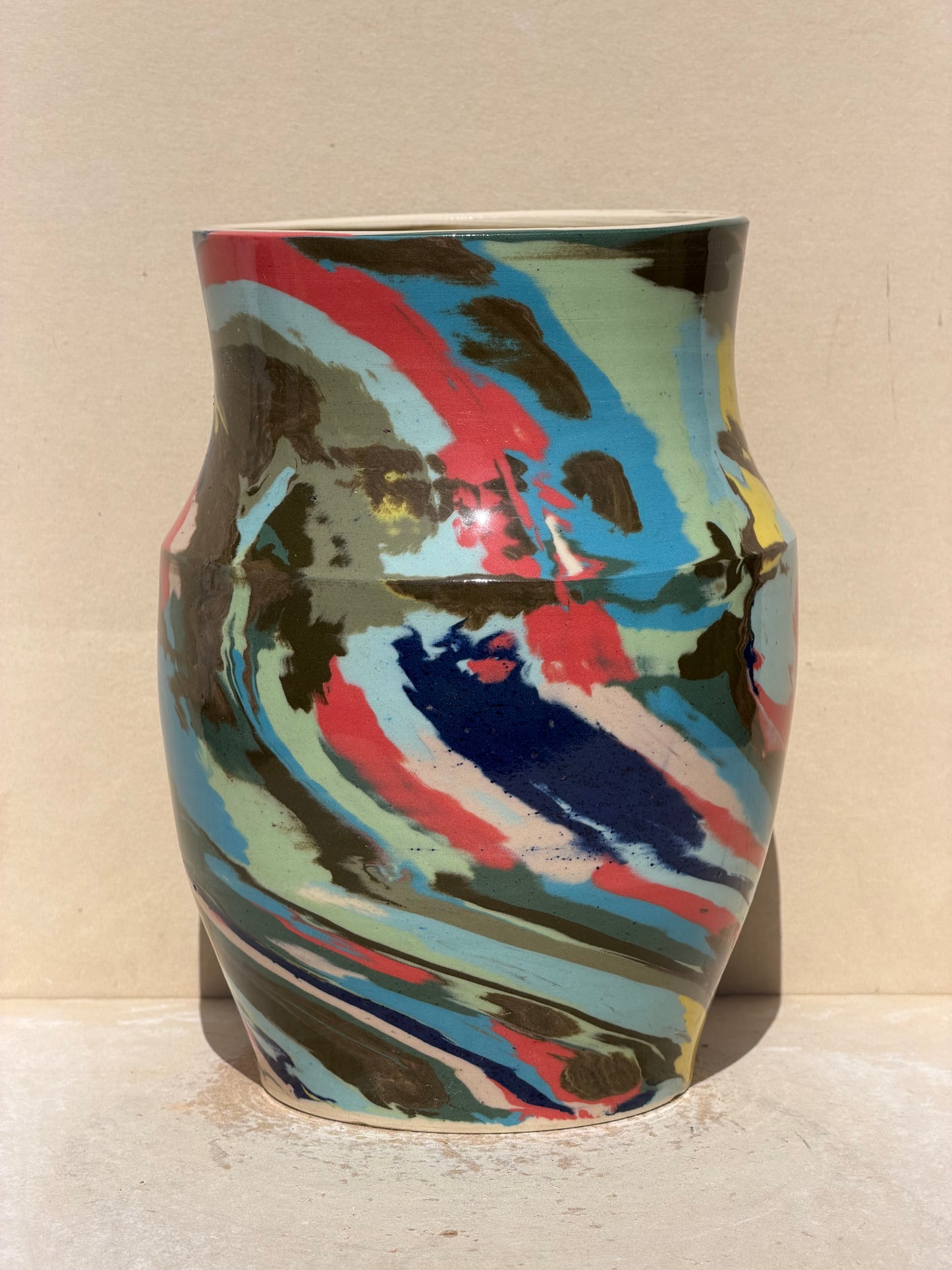 Nerikomi Slab Vase