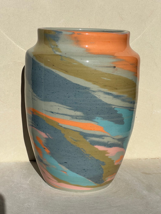 Large Marbled Vase