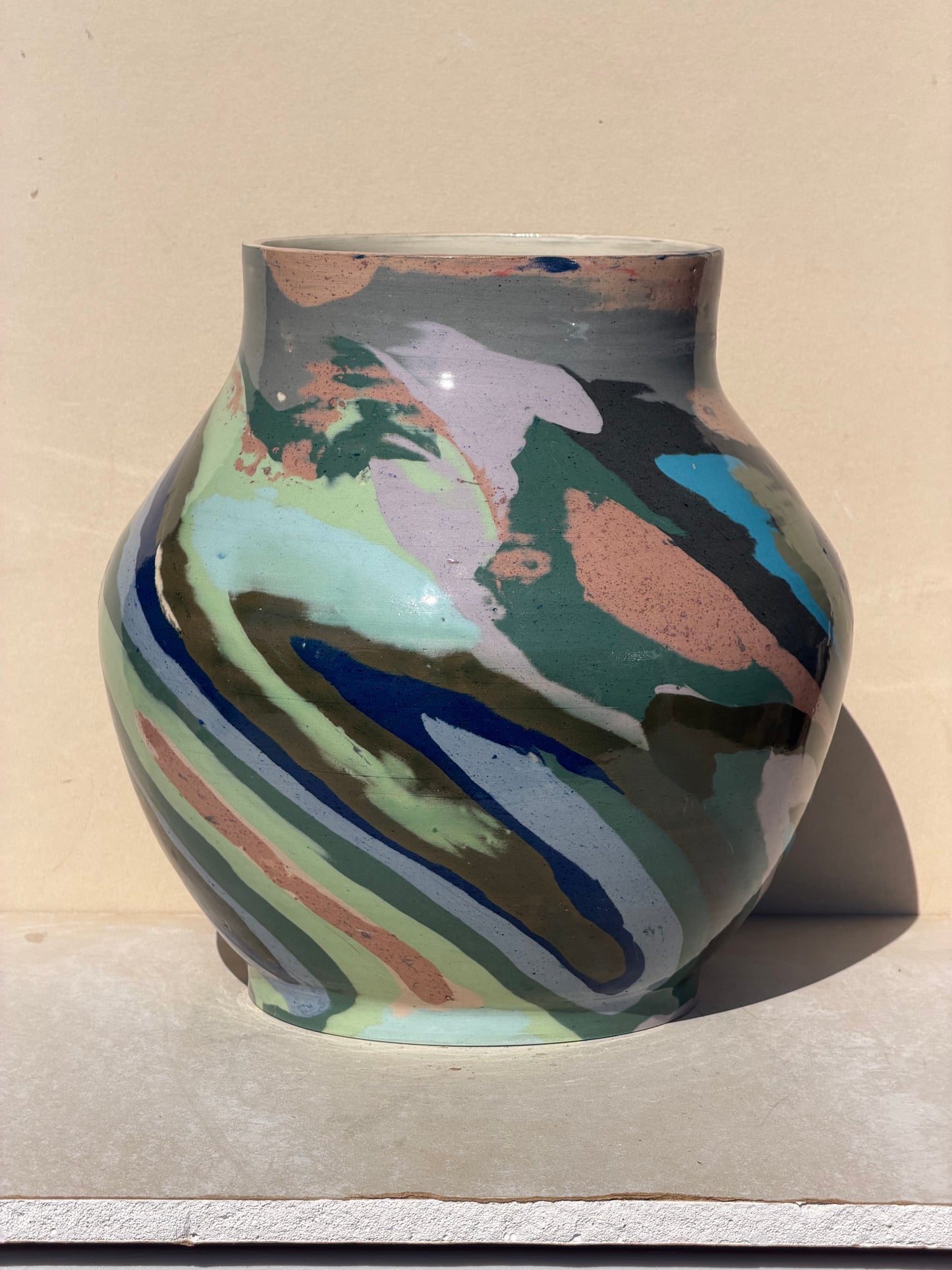Large 18 Colored vase No. 1