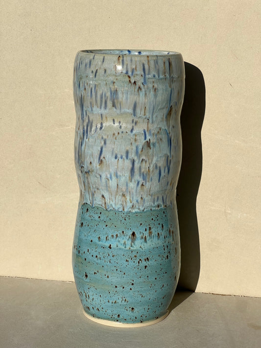 Speckled Blue Vase