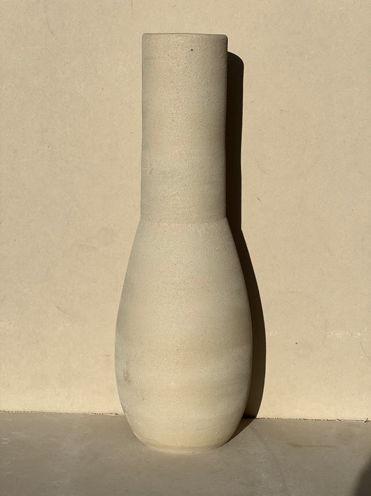 White Molten Vase