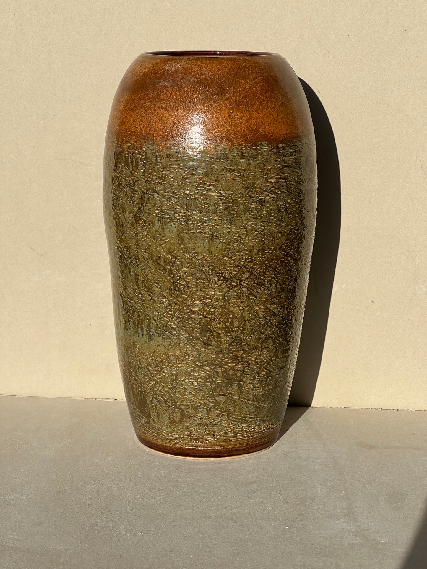 Rust Green Vase