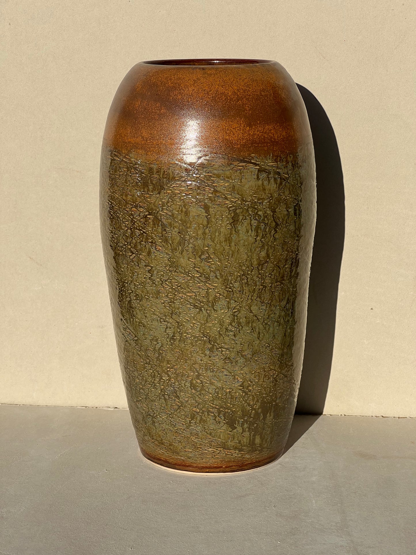 Rust Green Vase