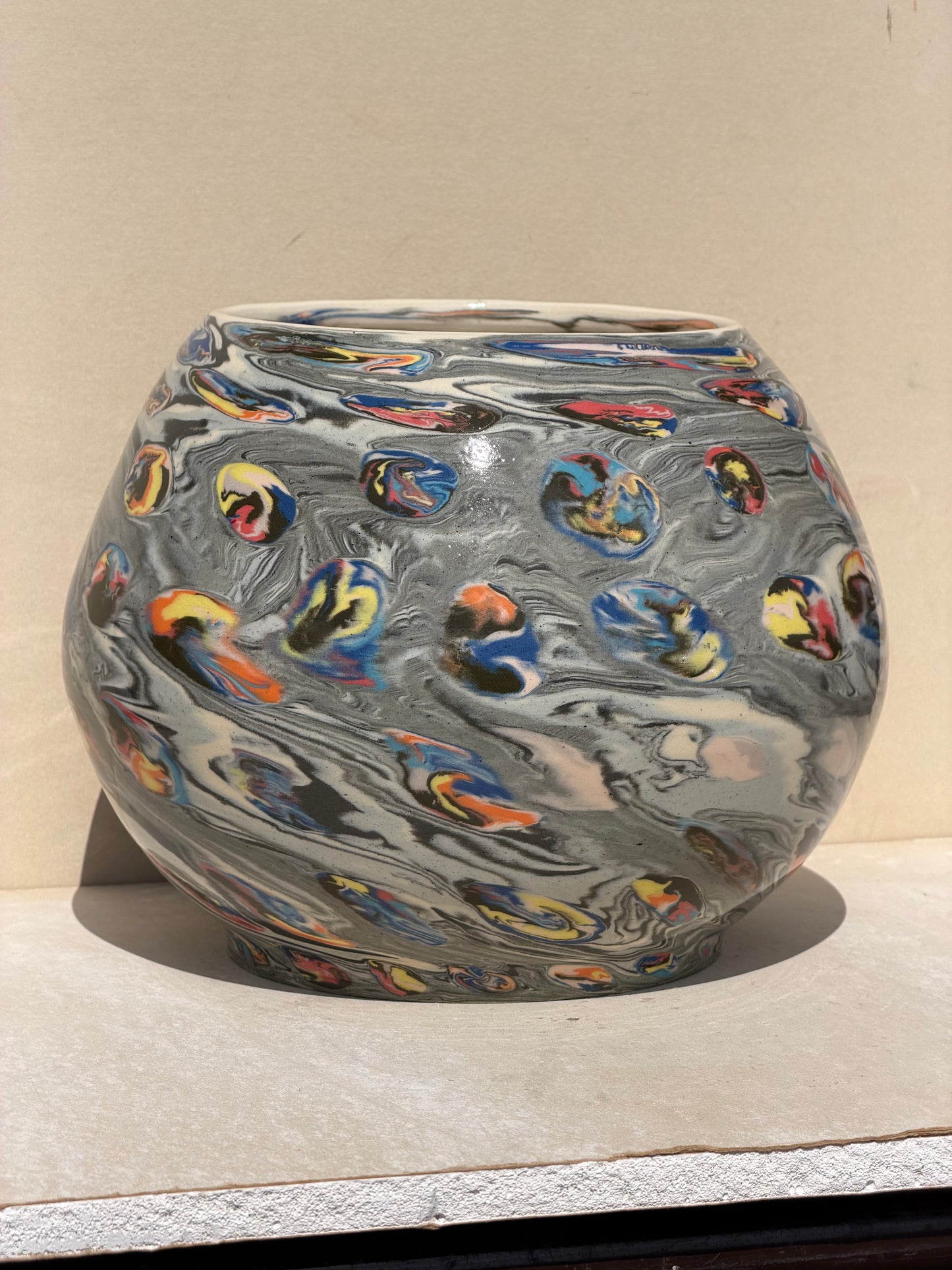 Marbled and Nerikomi Vase