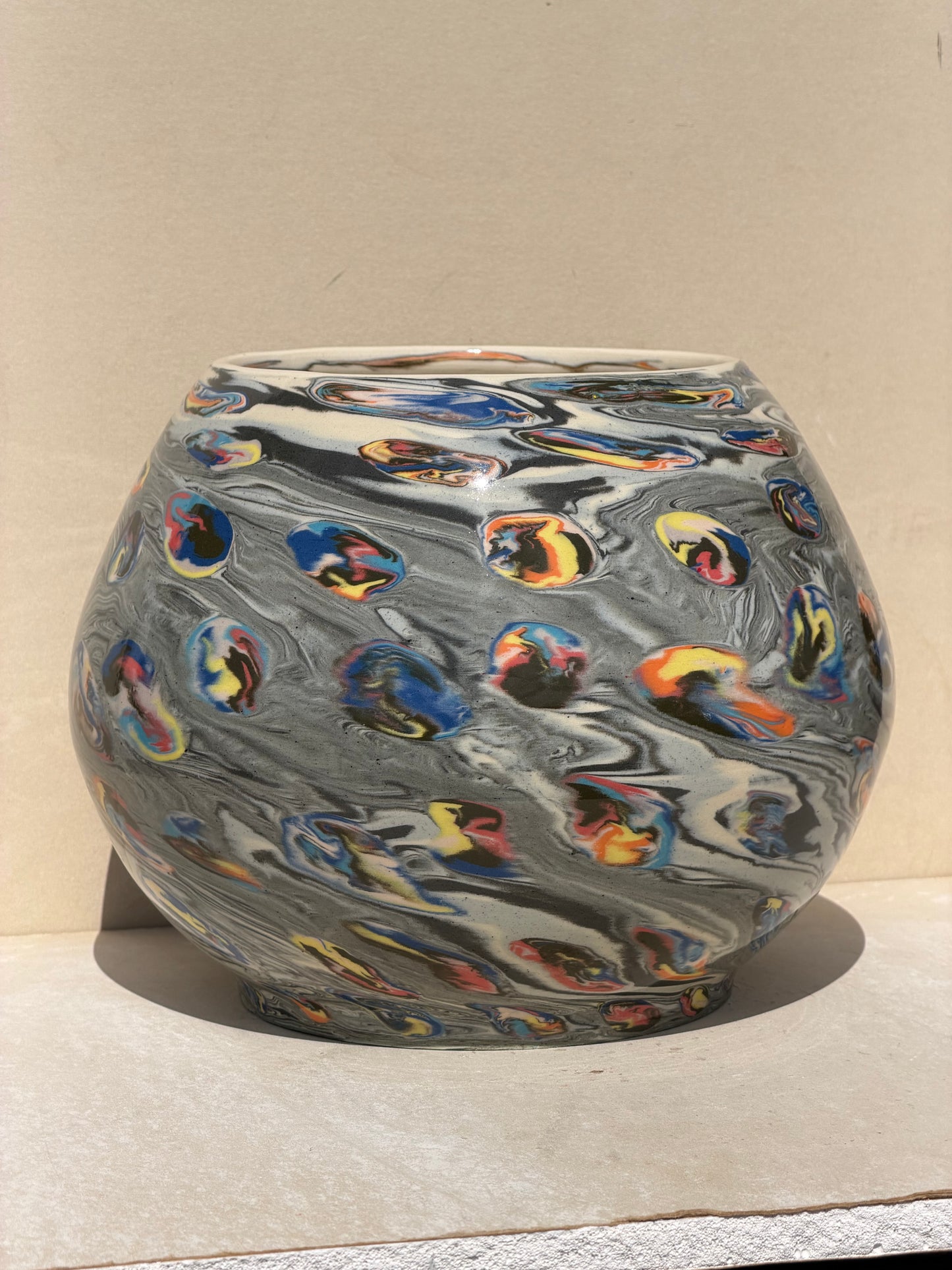 Marbled and Nerikomi Vase