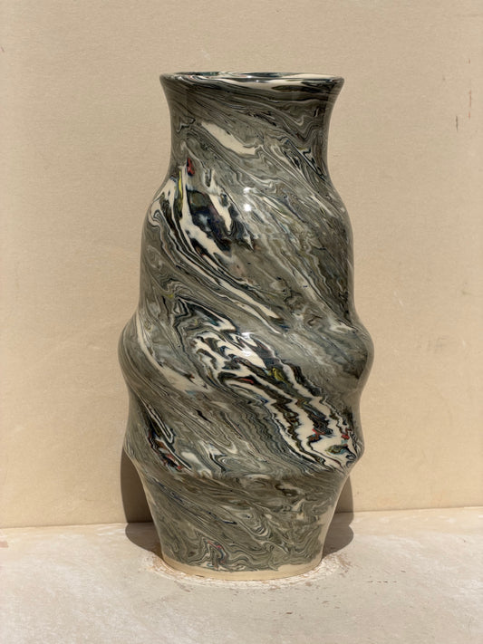 Large Scrap Marbled Vase