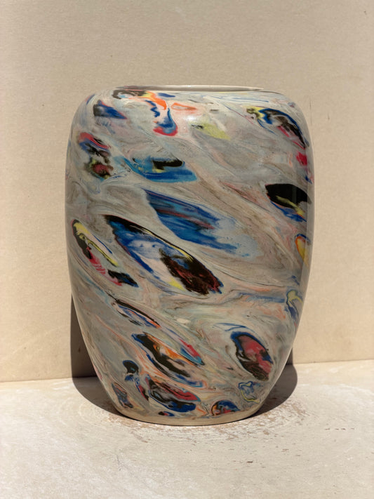 Marbled Dots Vase