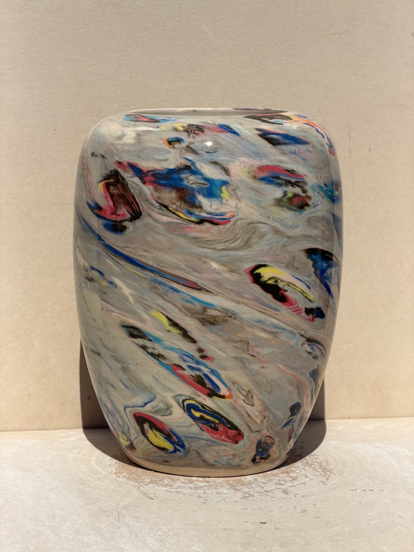 Marbled Dots Vase