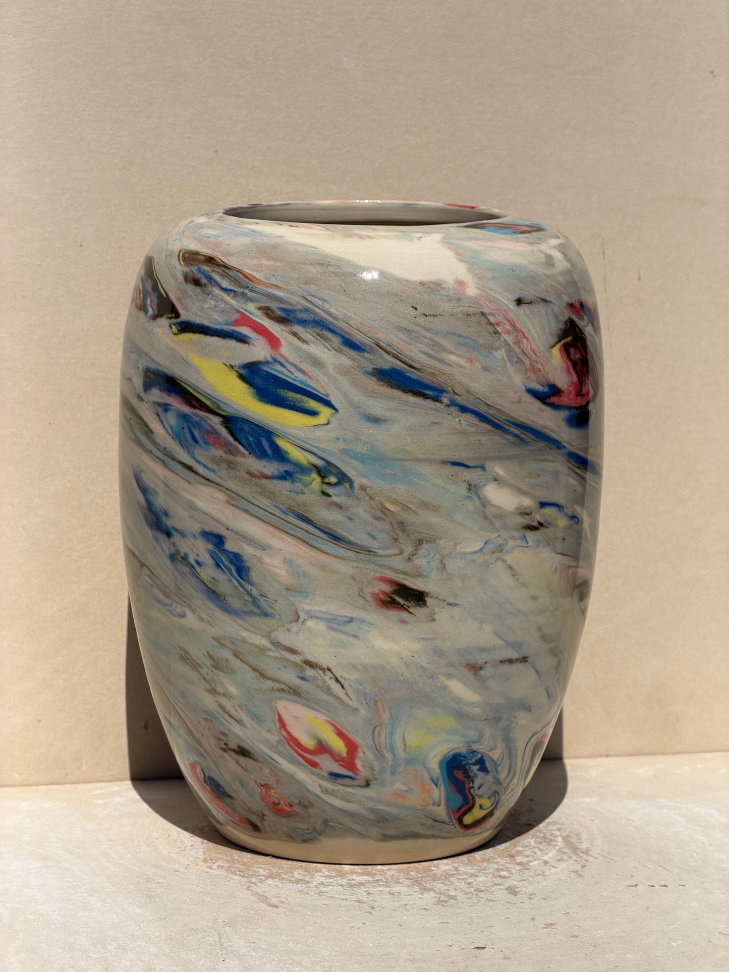 Marbled Dots Vase