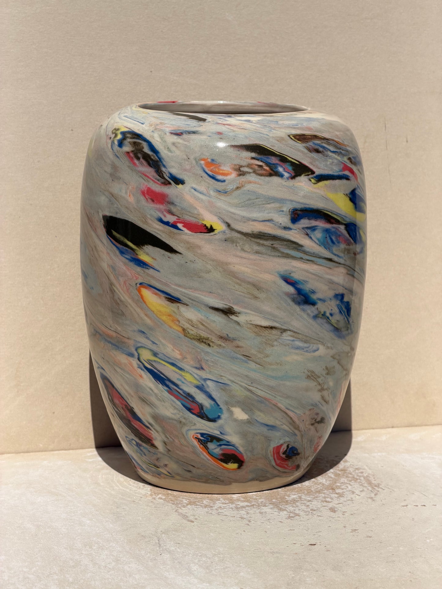 Marbled Dots Vase
