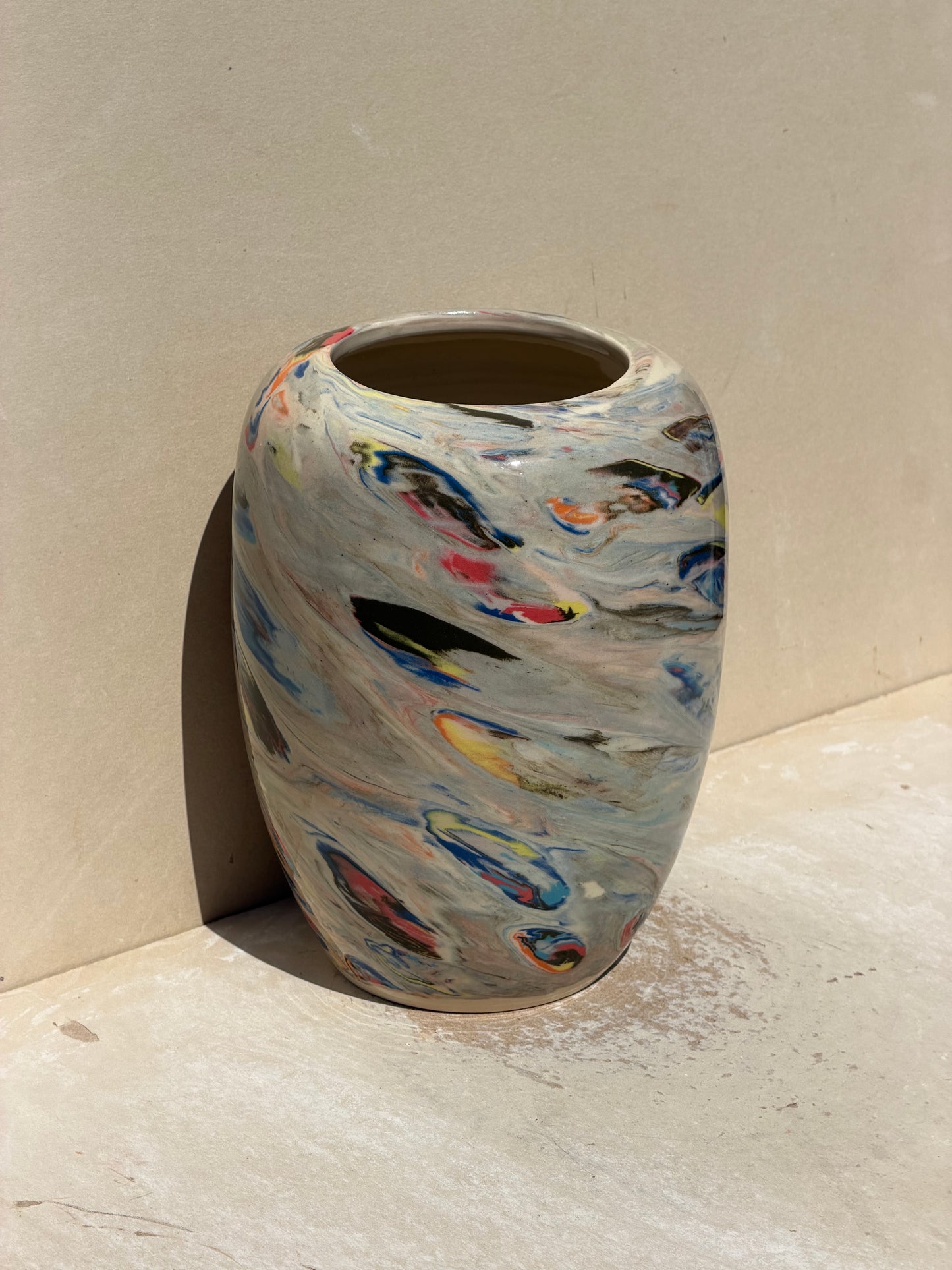 Marbled Dots Vase