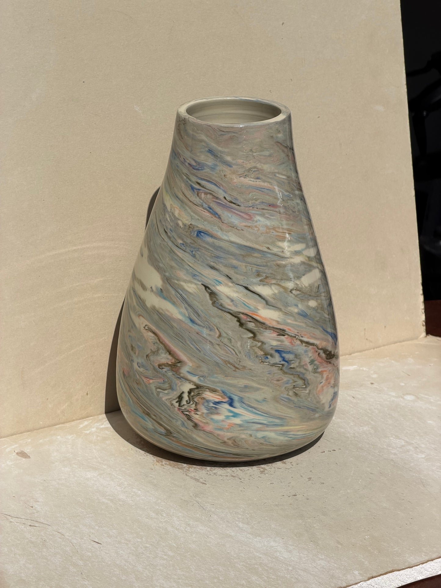 Scrap Marbled Vase
