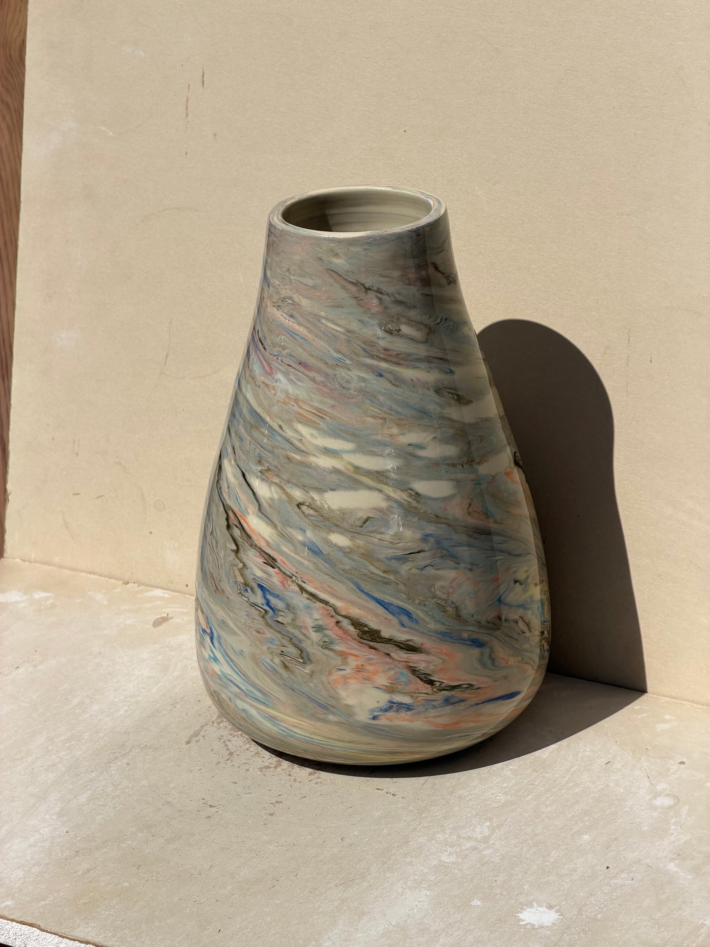 Scrap Marbled Vase