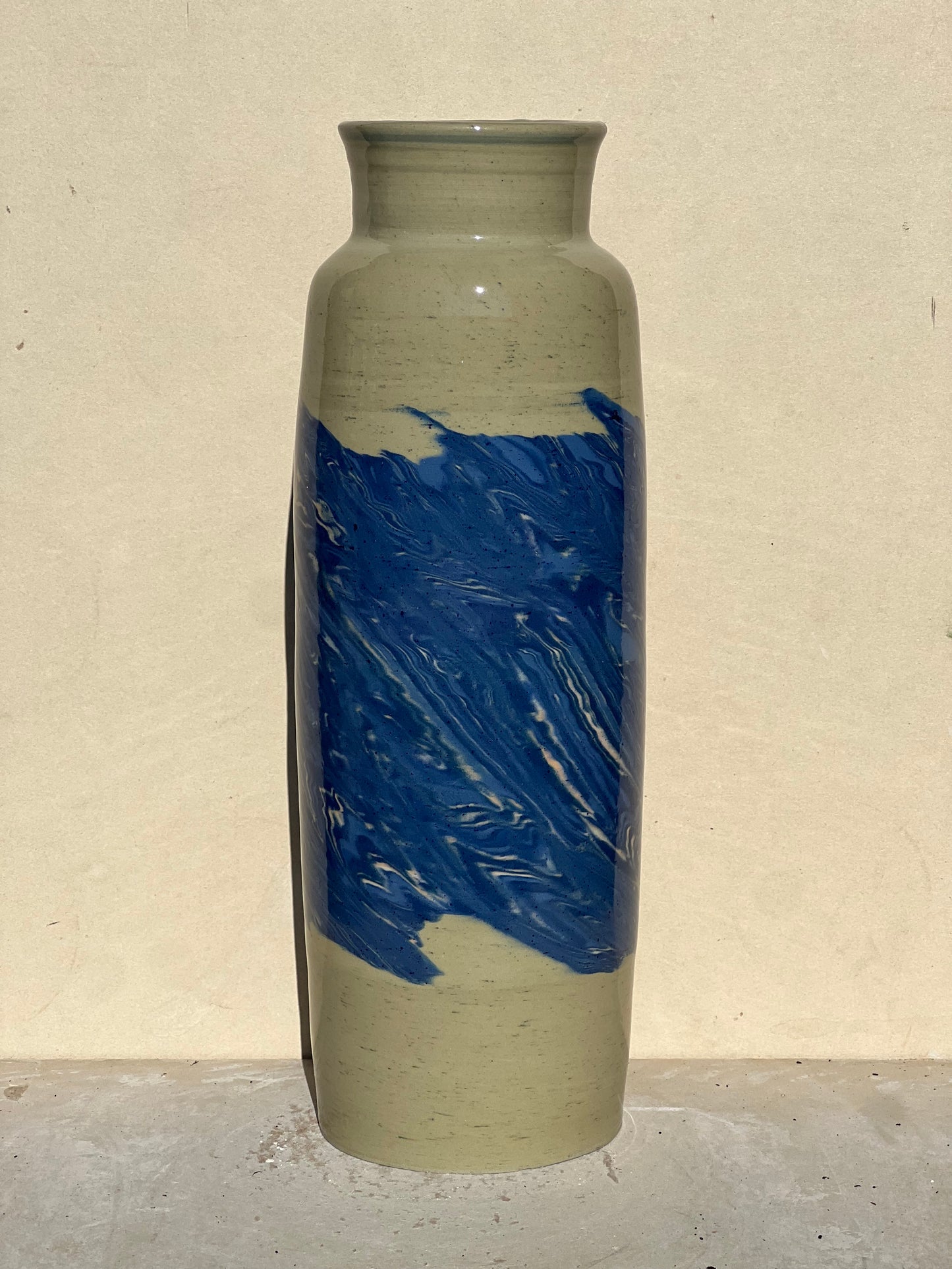 Mint Green Nerikomi Vase