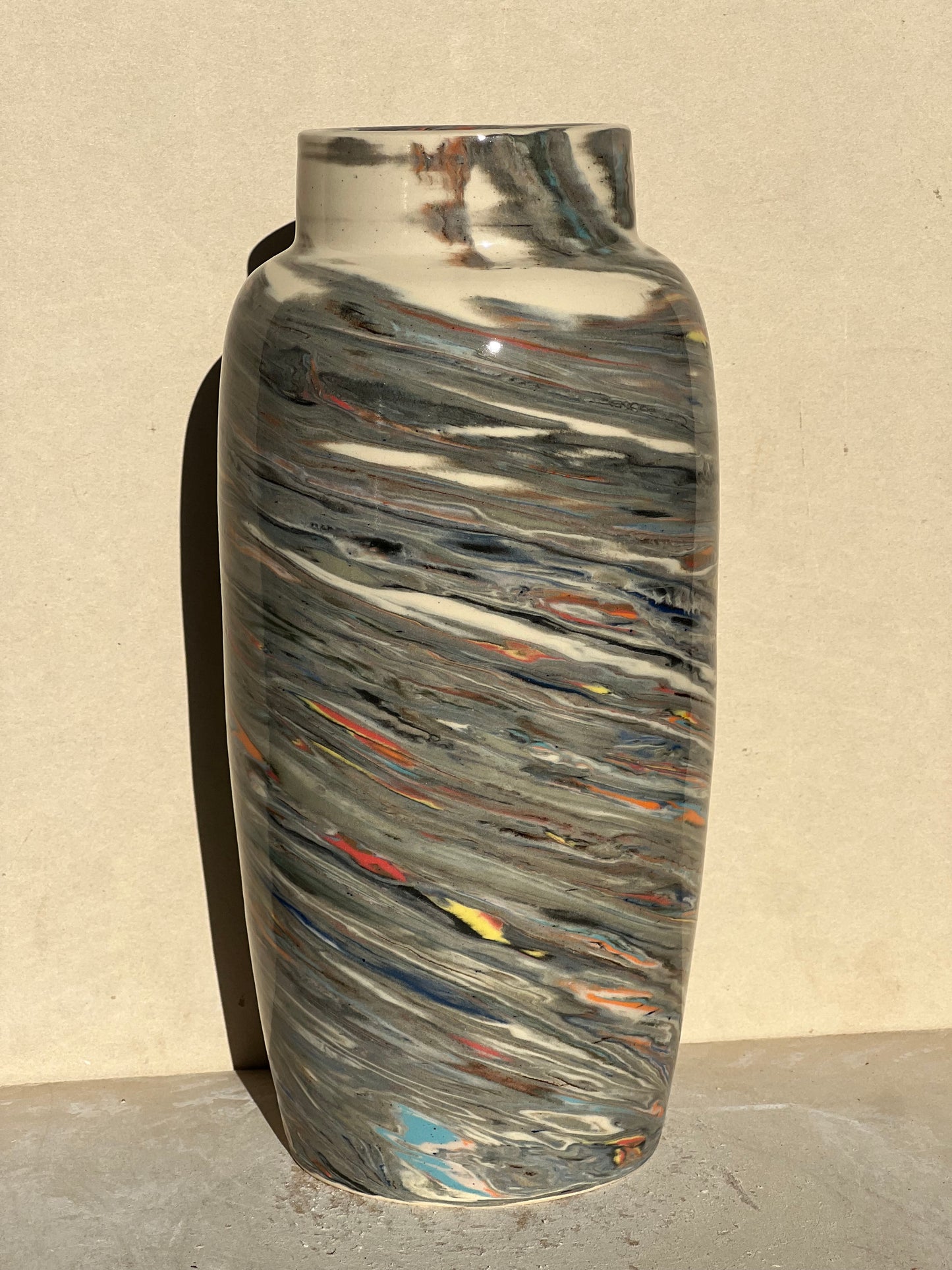 Reclaimed Nerikomi Pattern Vase