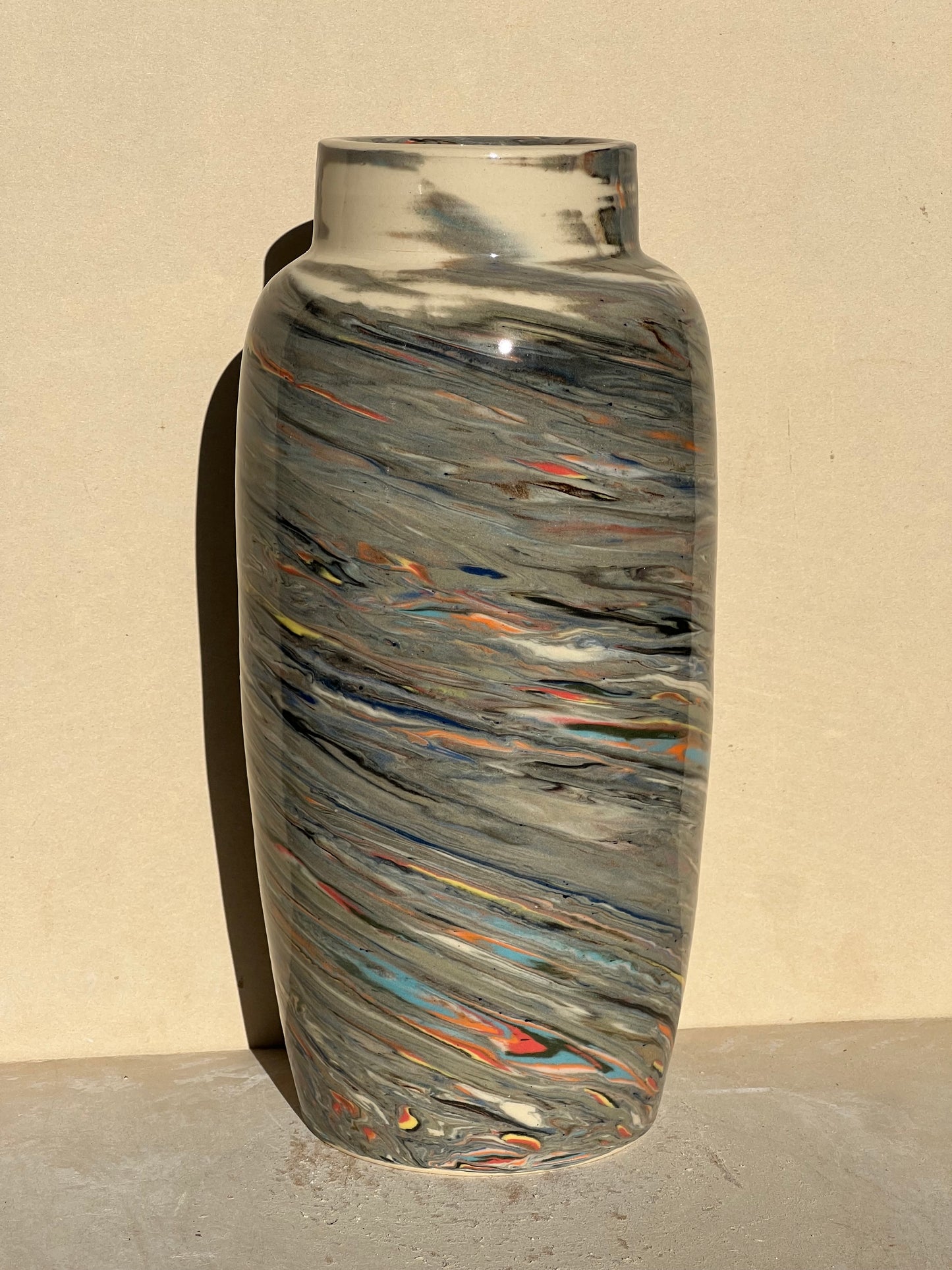 Reclaimed Nerikomi Pattern Vase