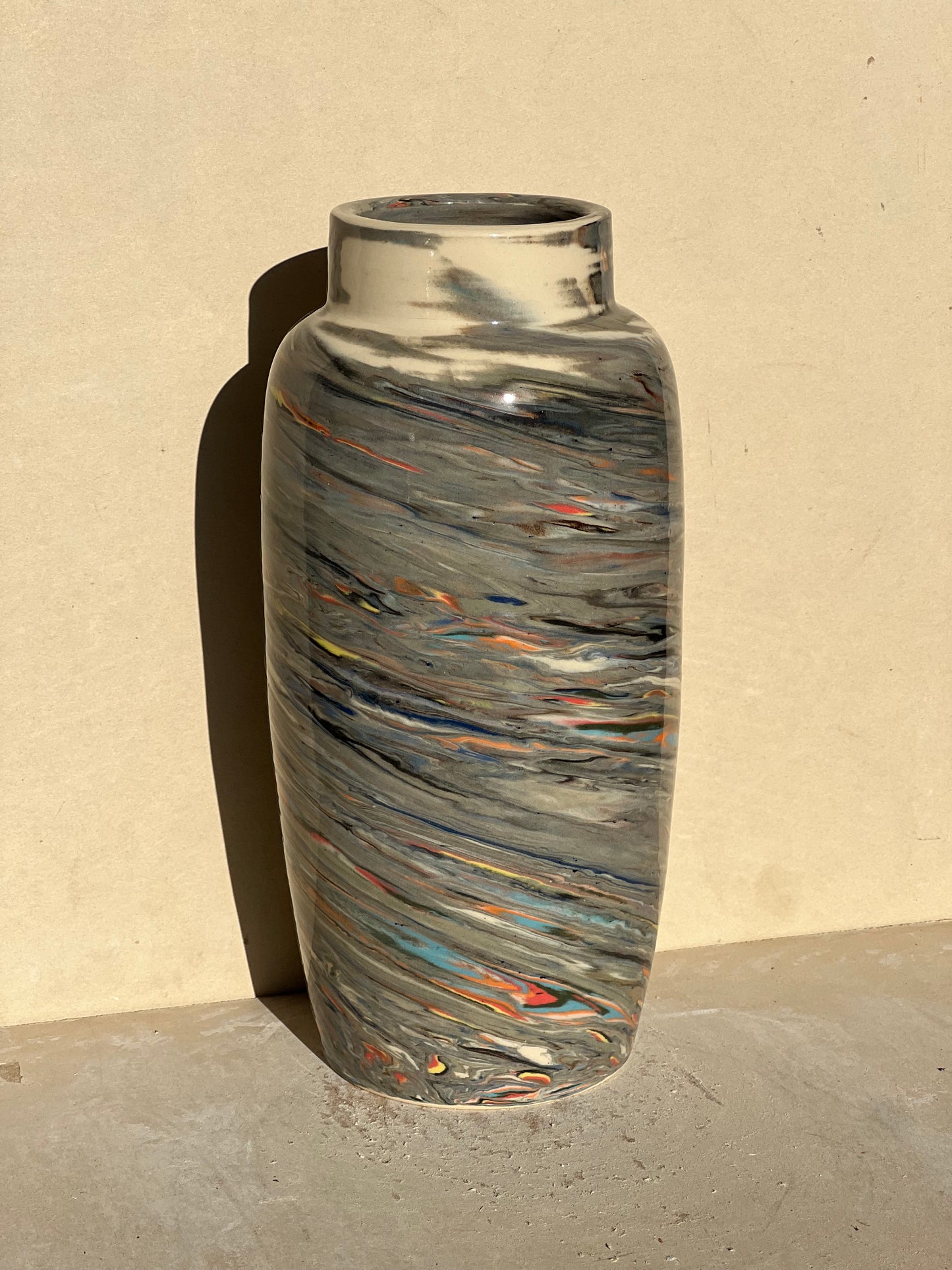 Reclaimed Nerikomi Pattern Vase