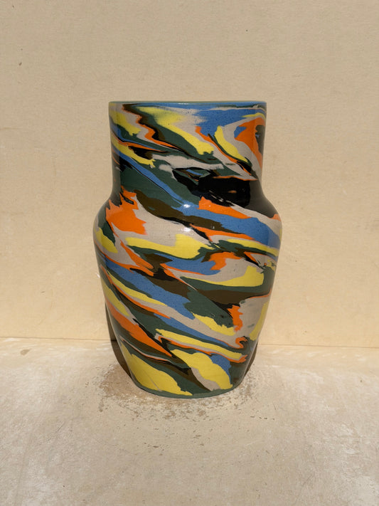 Green Nerikomi Vase