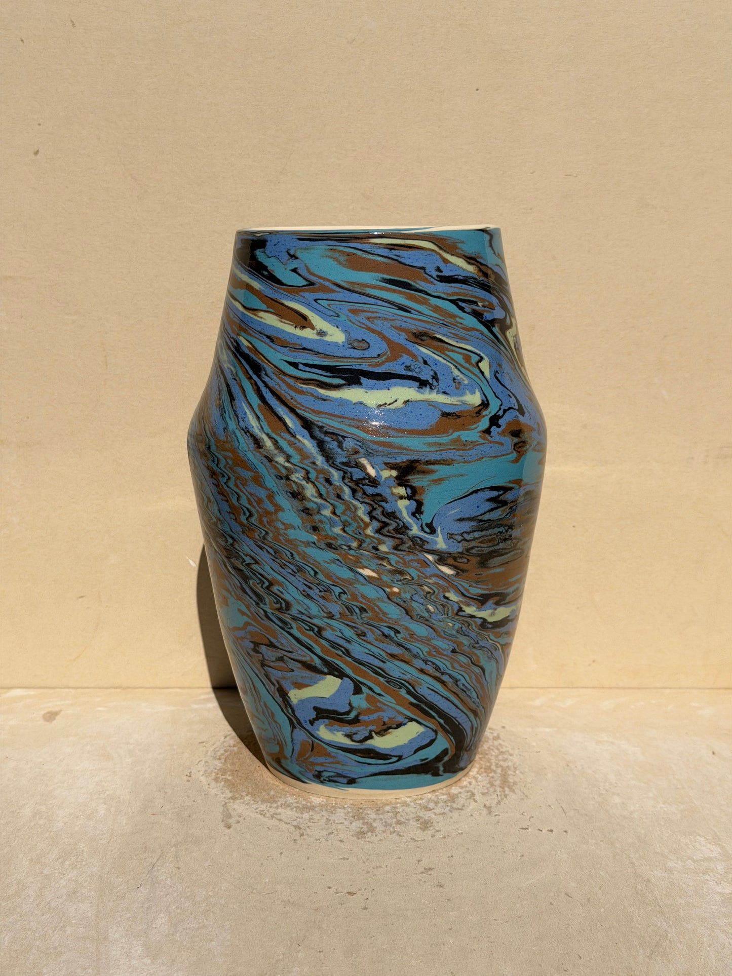 Blue and Brown Vase