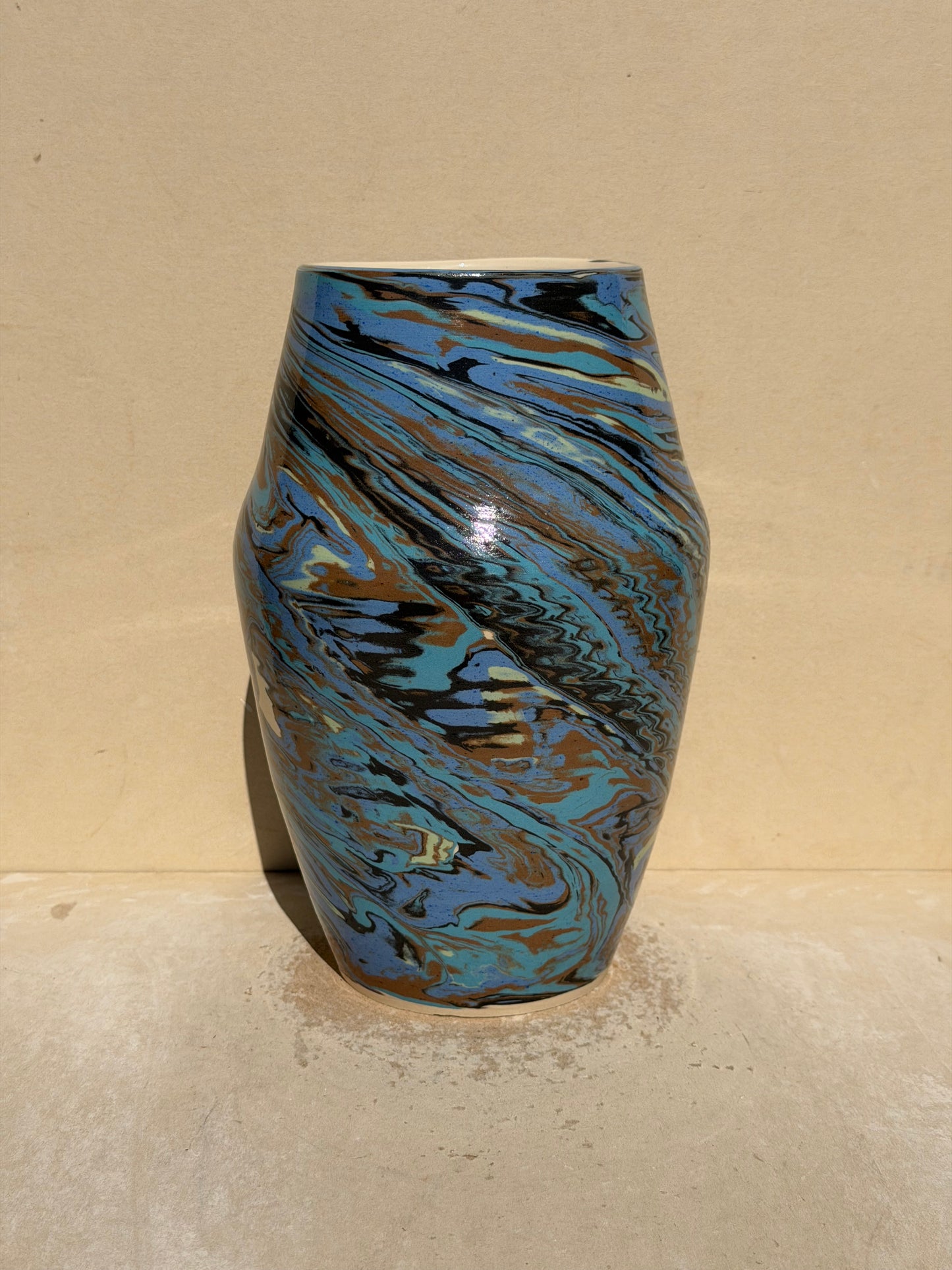 Blue and Brown Vase