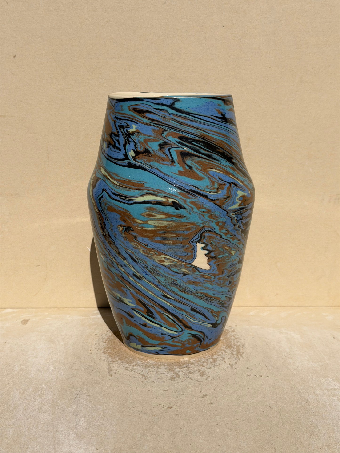 Blue and Brown Vase
