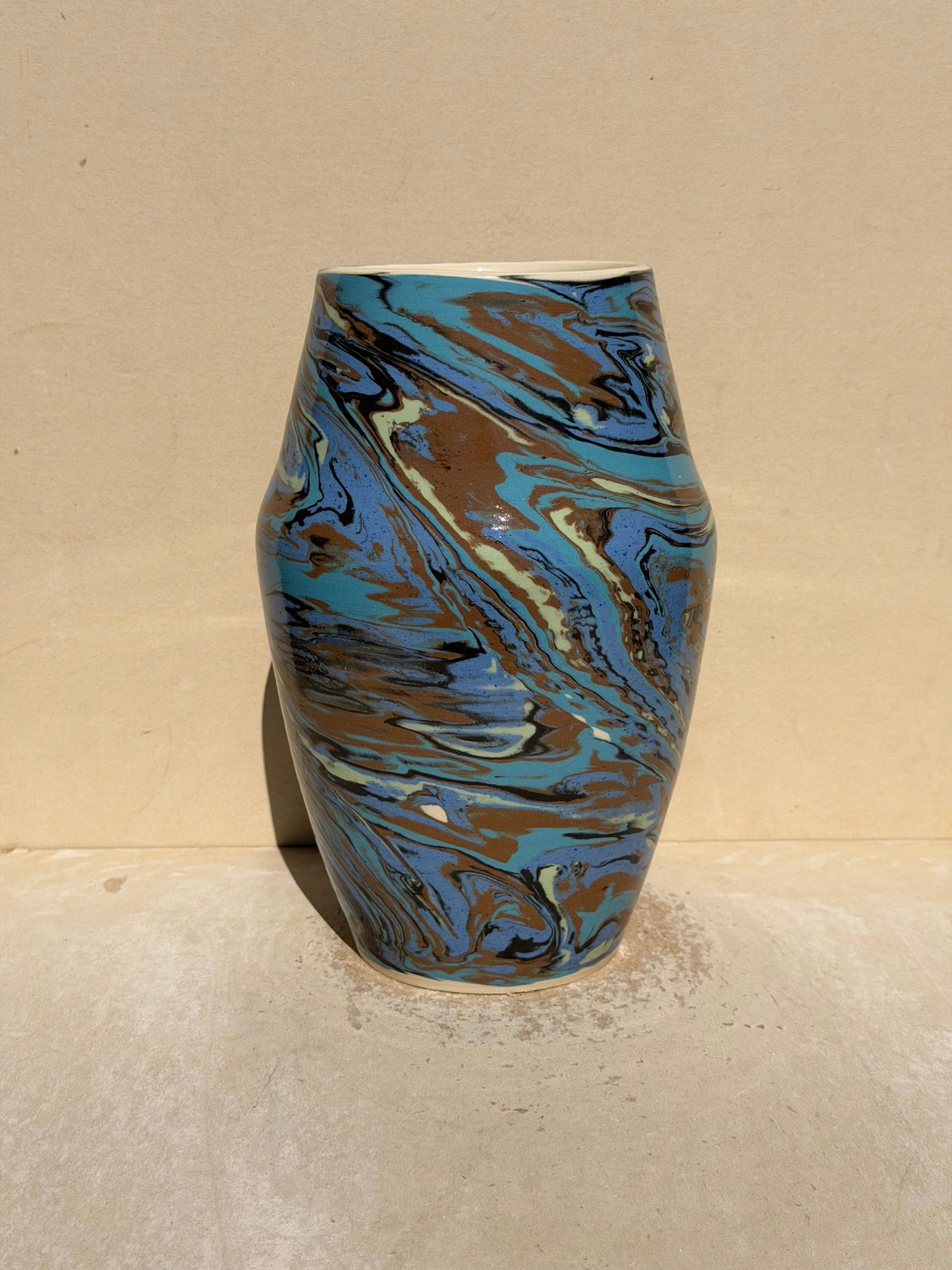 Blue and Brown Vase
