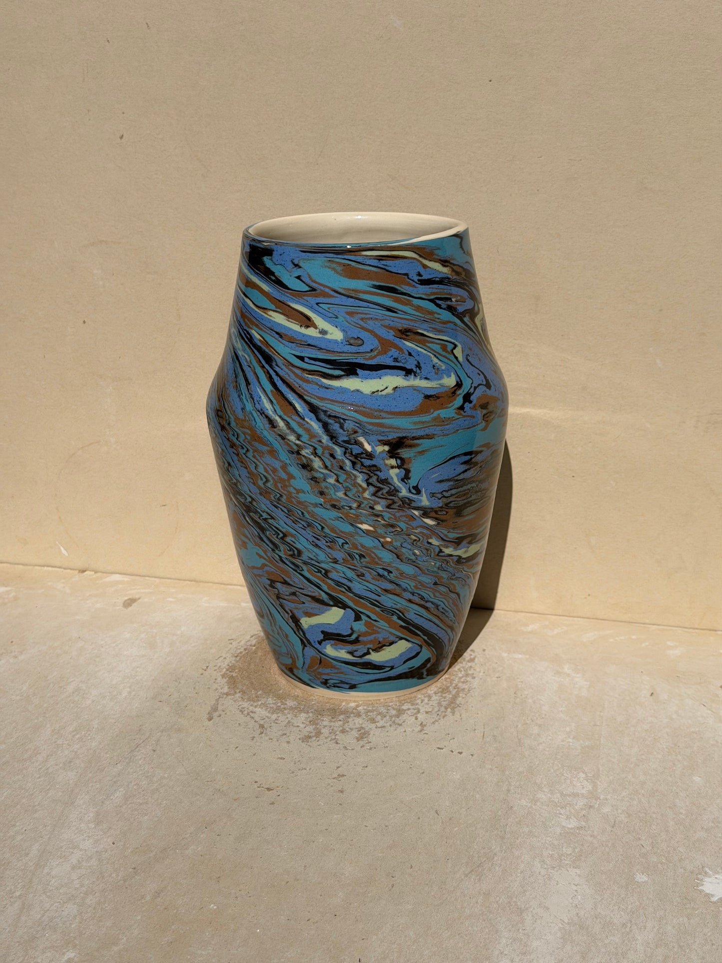 Blue and Brown Vase