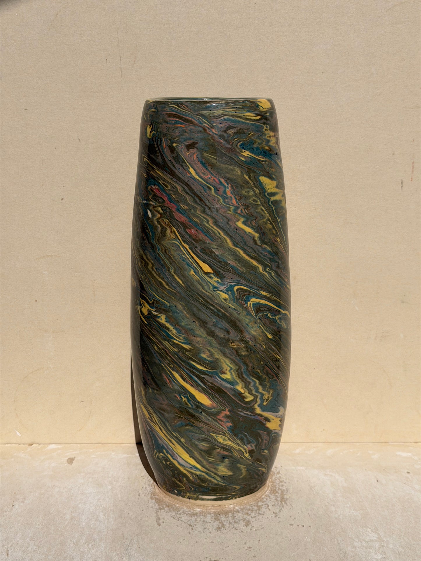 Large Marbled Vase