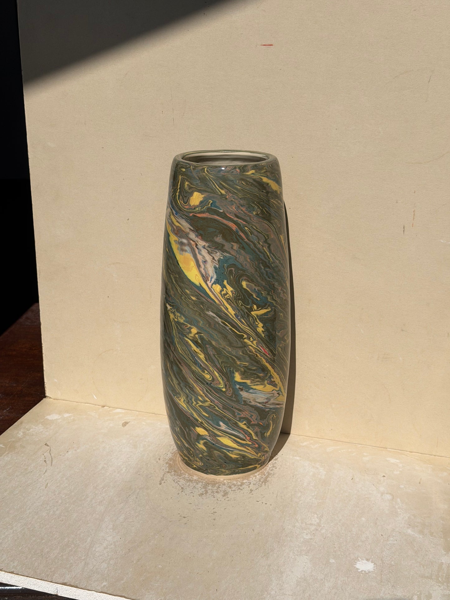 Large Marbled Vase