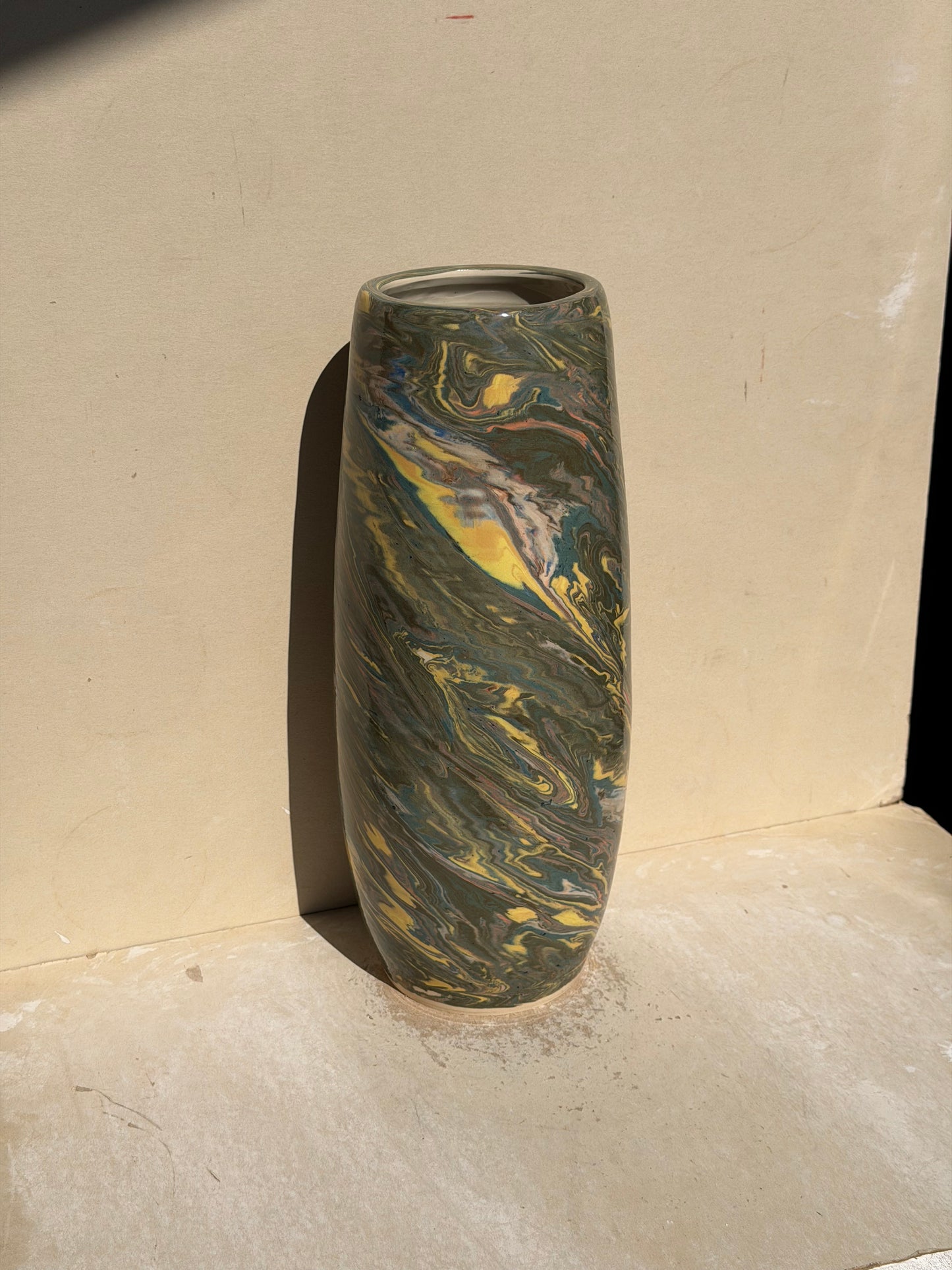 Large Marbled Vase