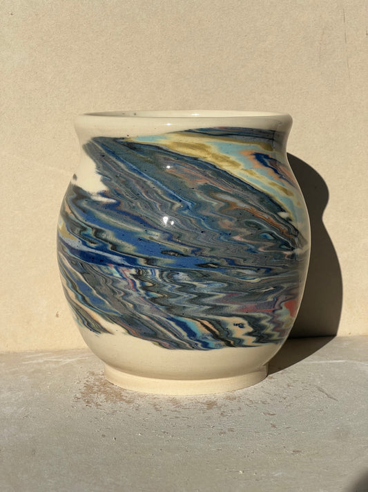 Marbled 23 Color Vase