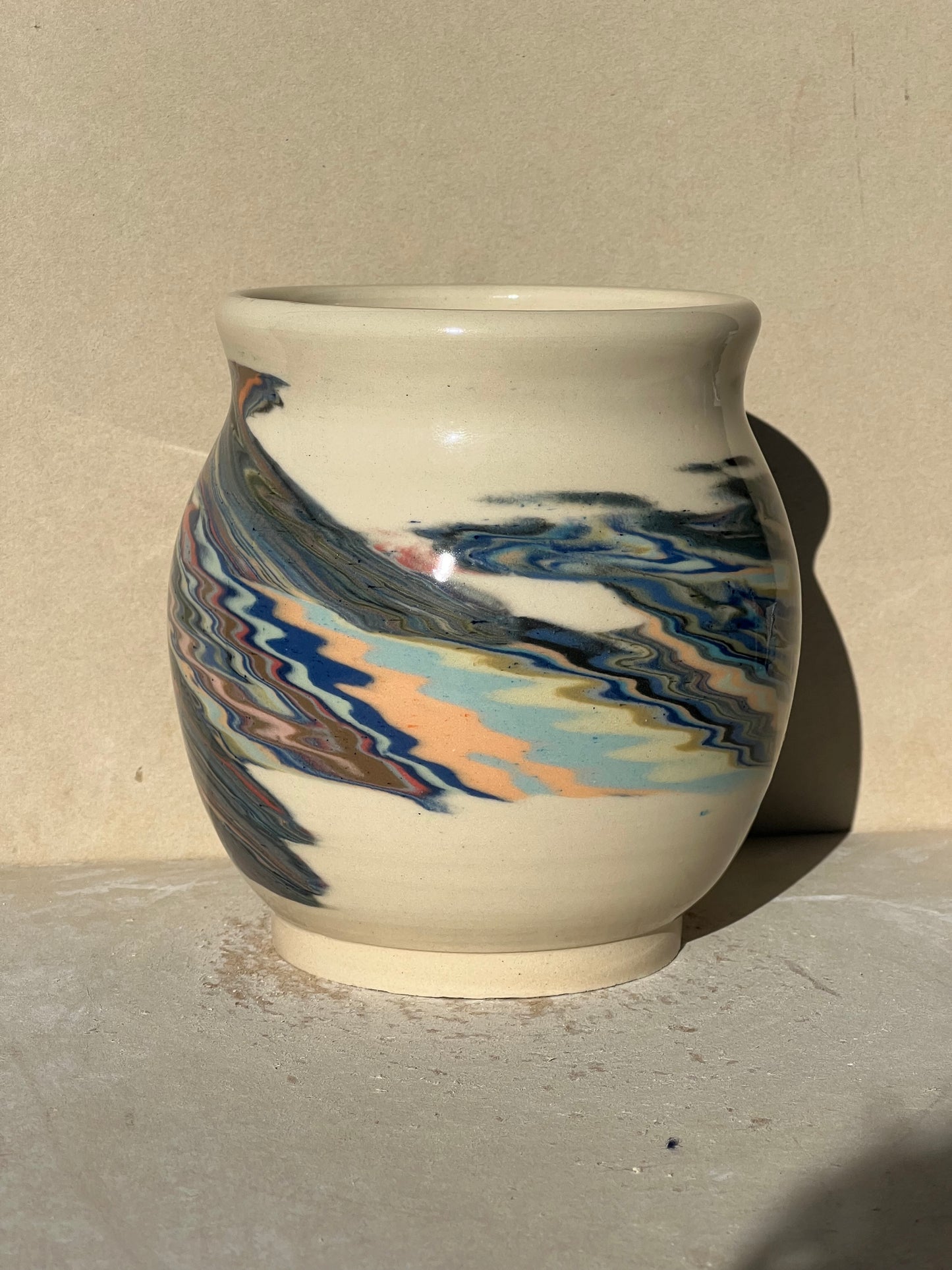 Marbled 23 Color Vase