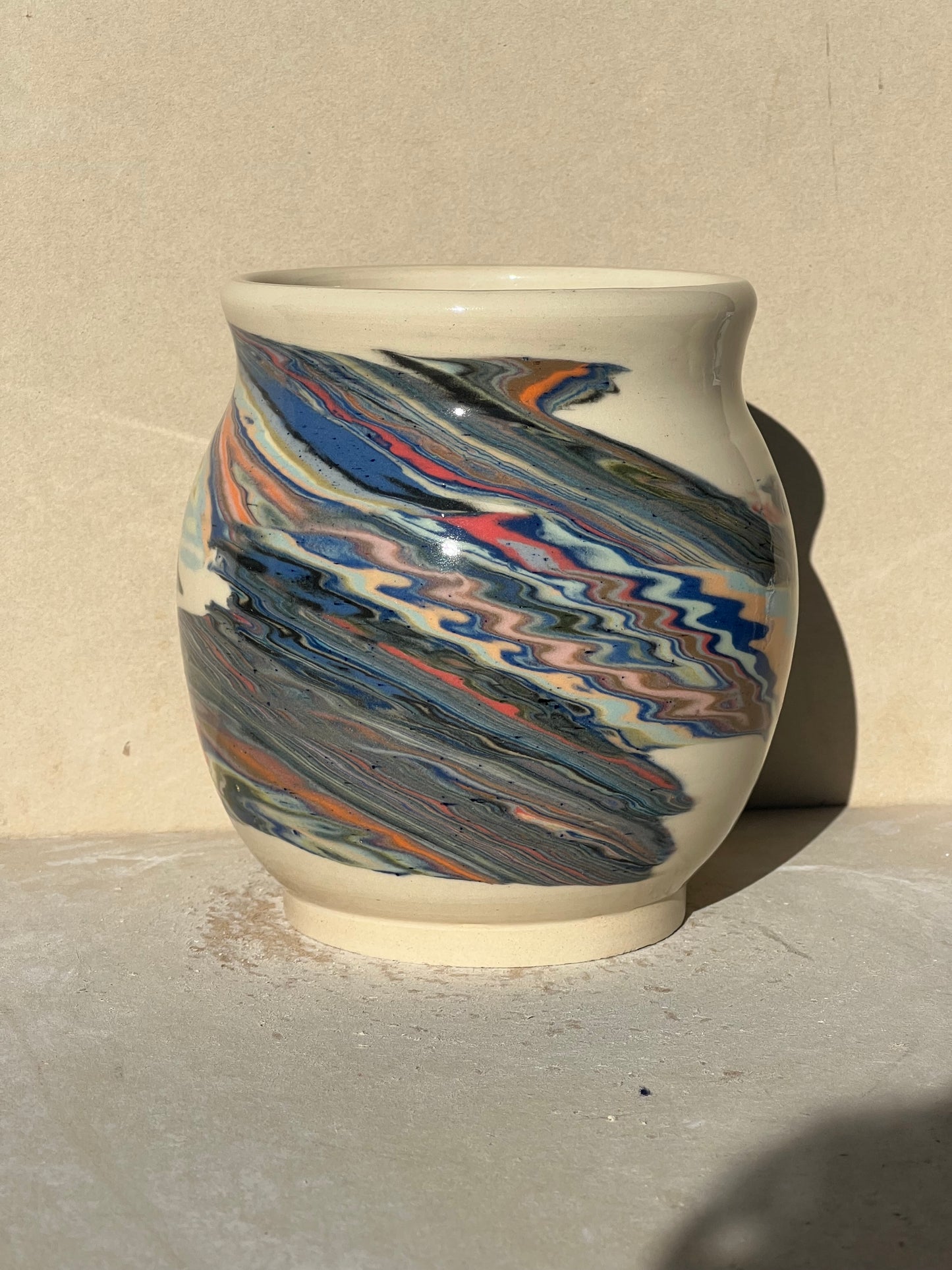 Marbled 23 Color Vase