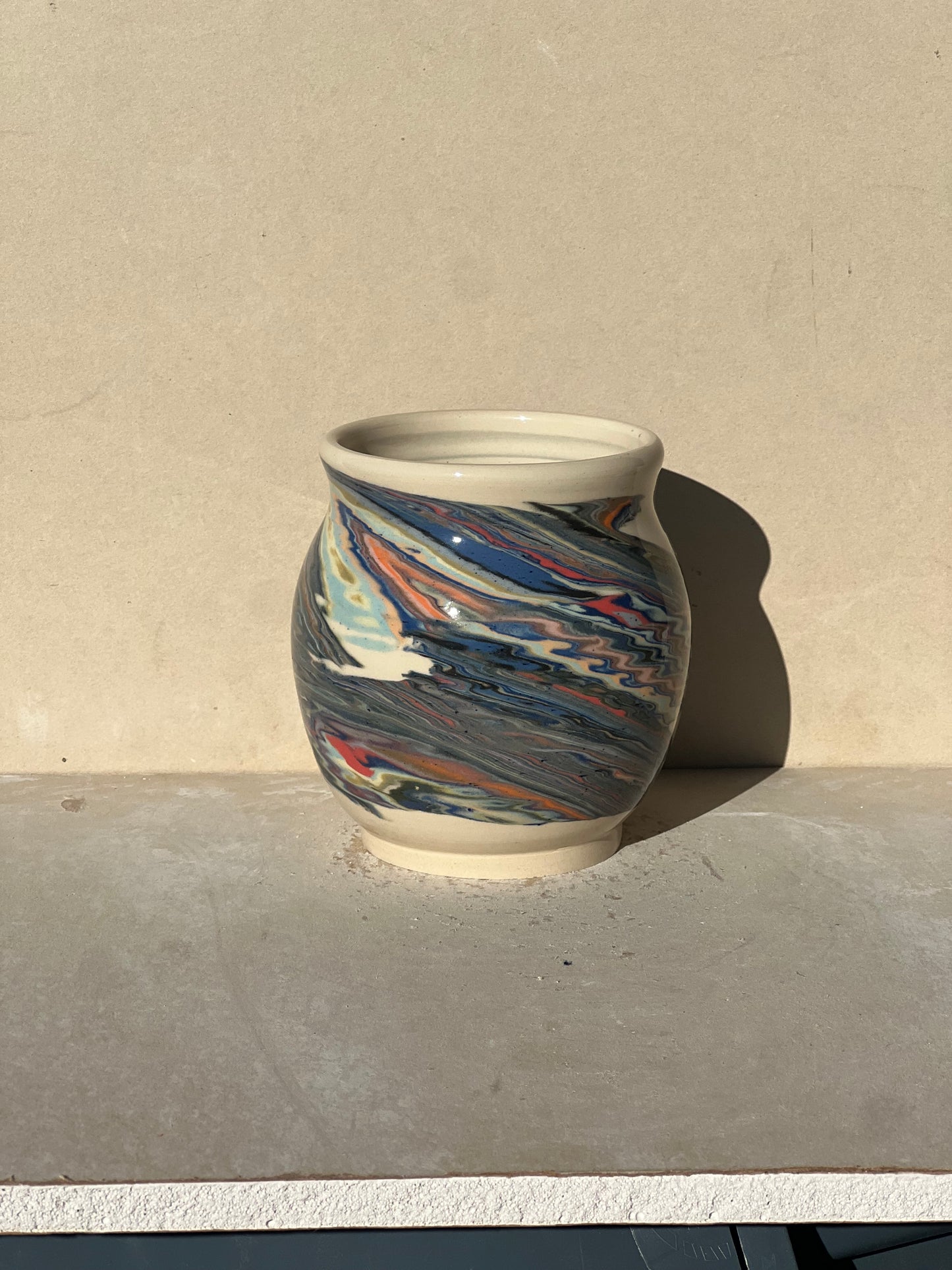 Marbled 23 Color Vase