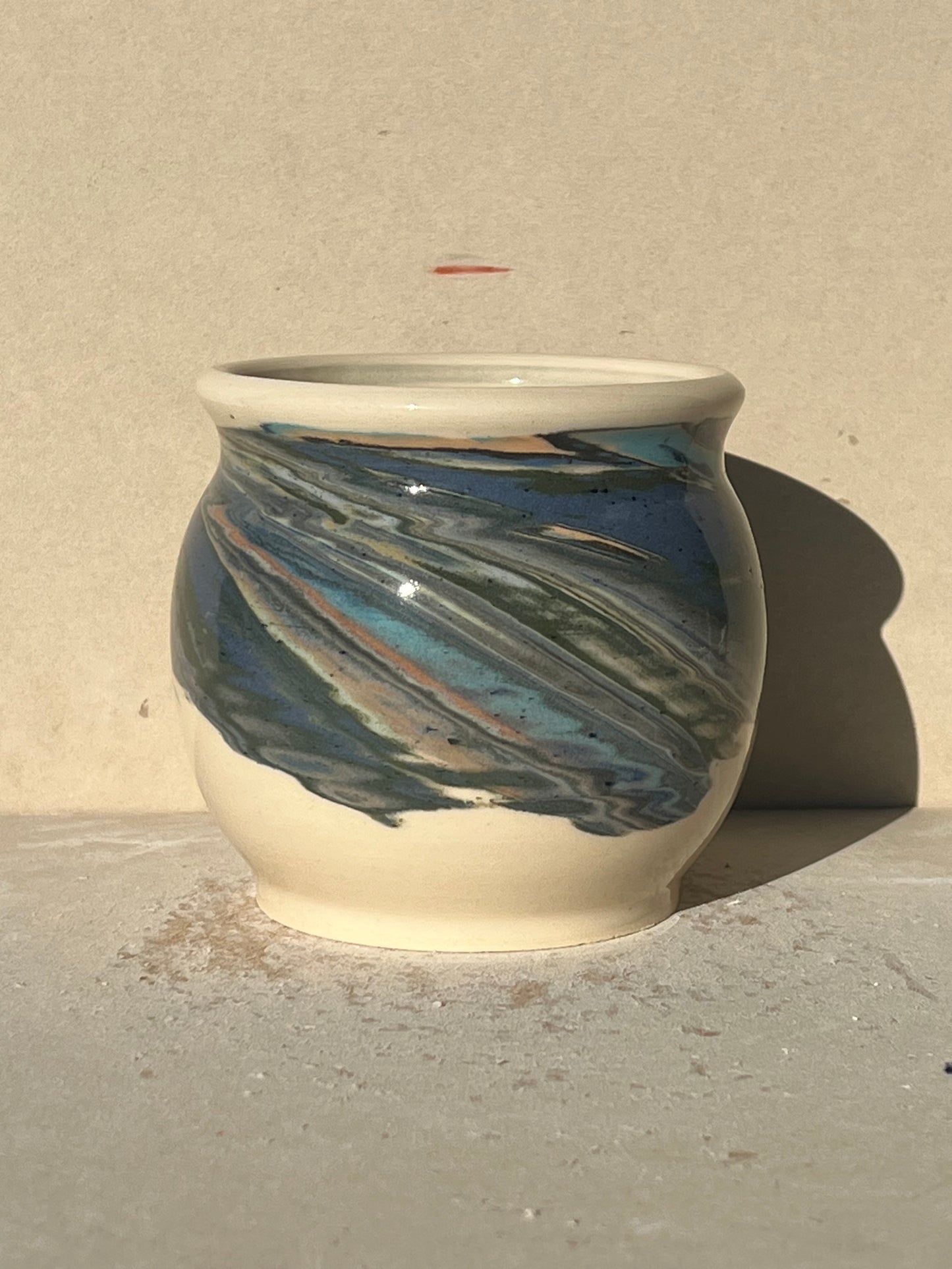 Marbled 23 Color Vase