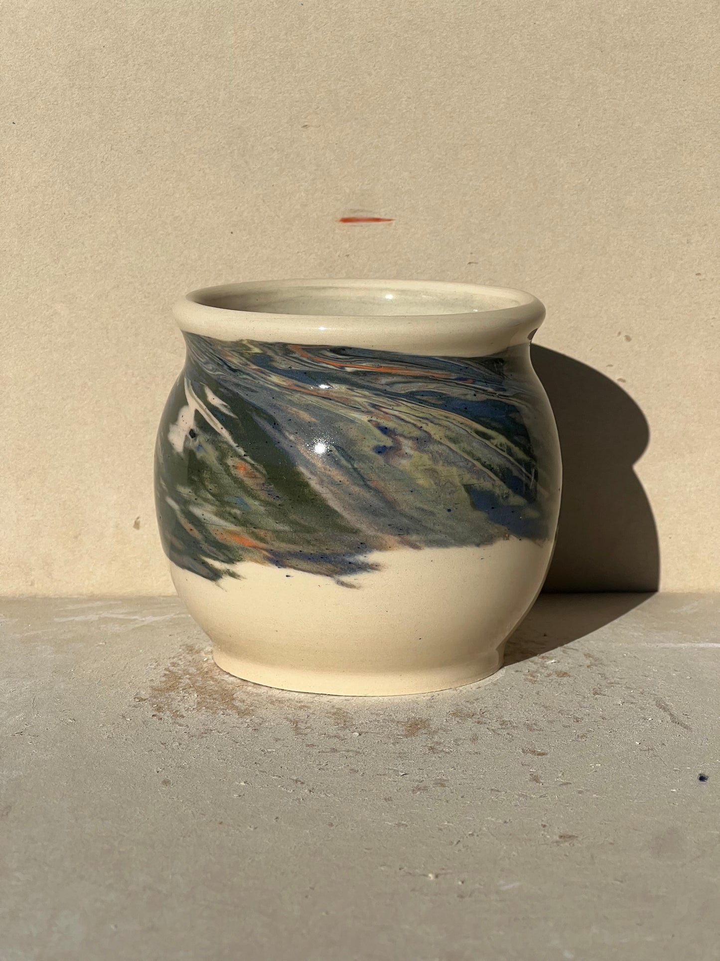 Marbled 23 Color Vase
