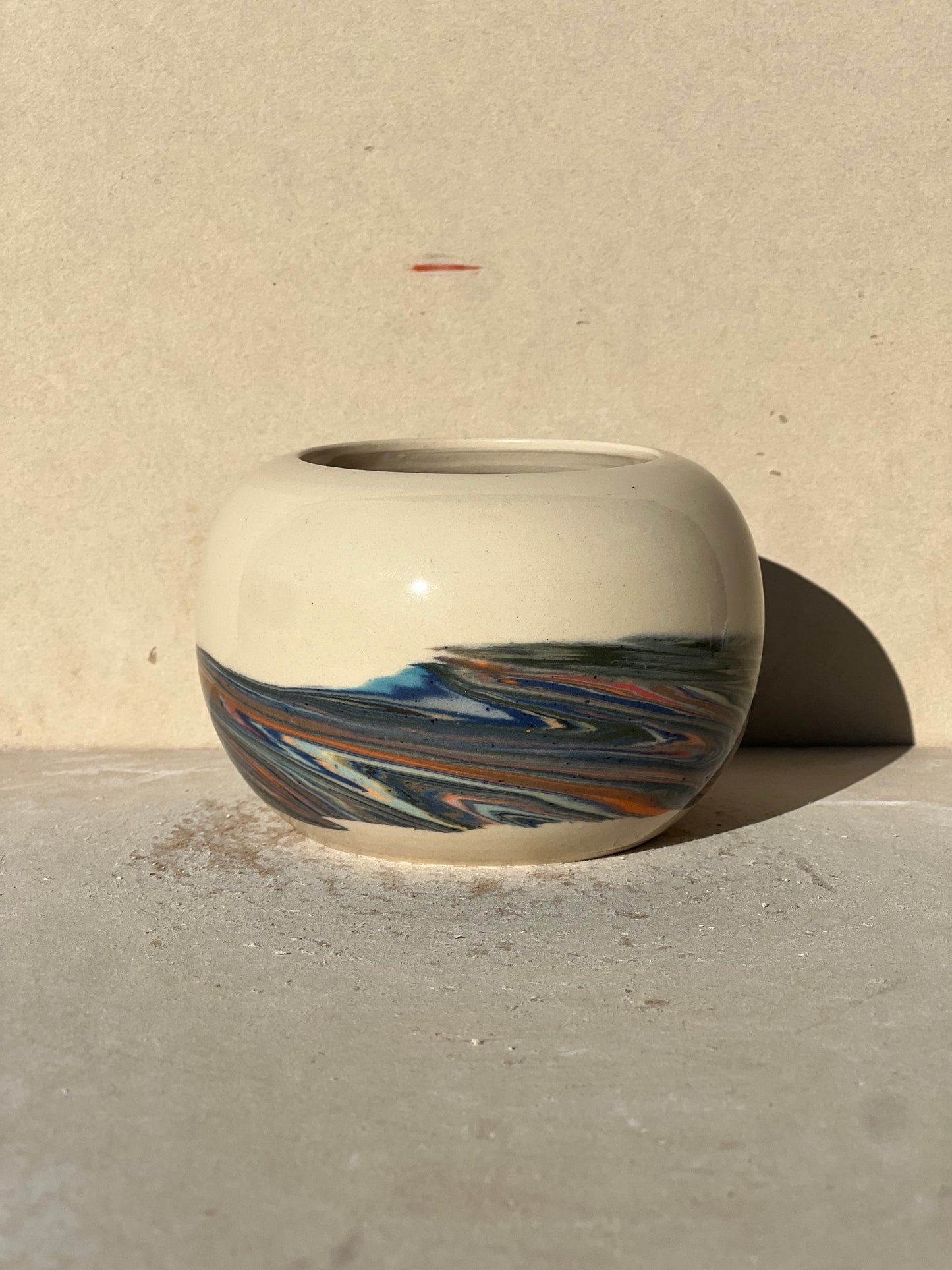 Marbled 23 Color Vase