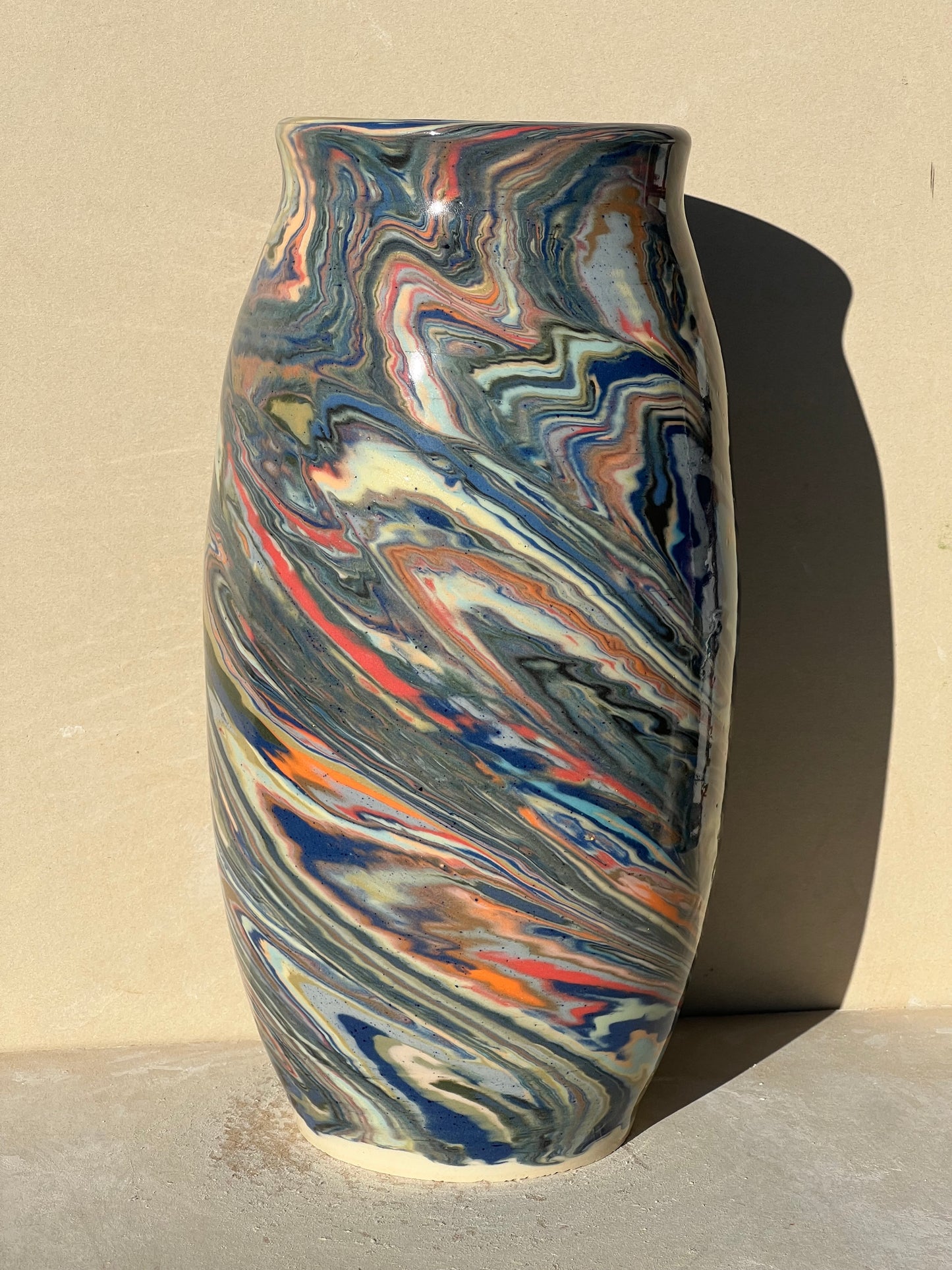Marbled 23 Color Vase