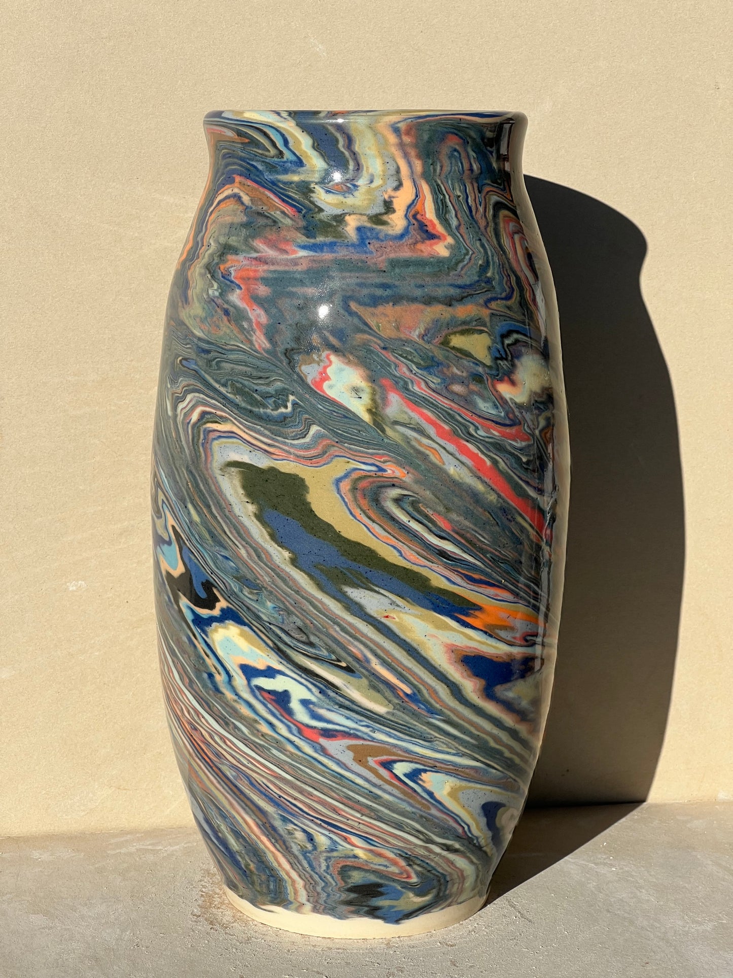 Marbled 23 Color Vase