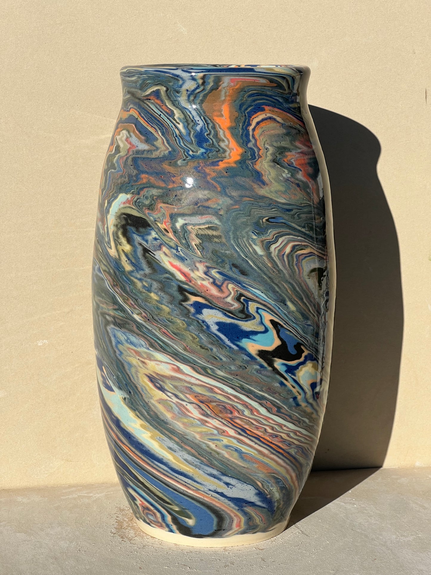 Marbled 23 Color Vase