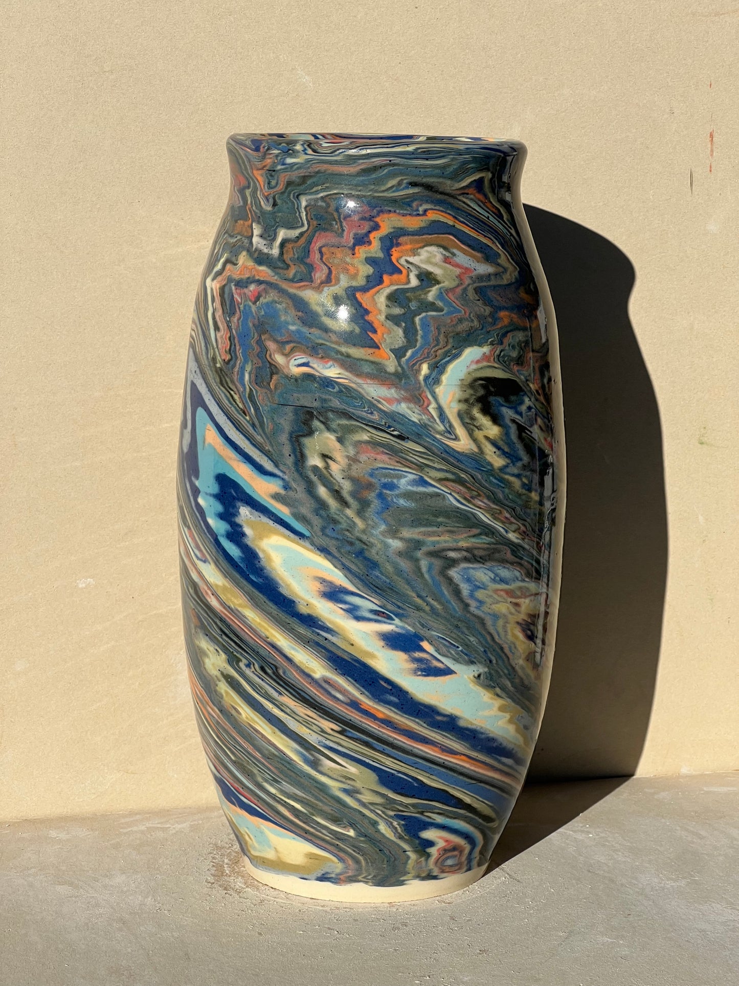 Marbled 23 Color Vase