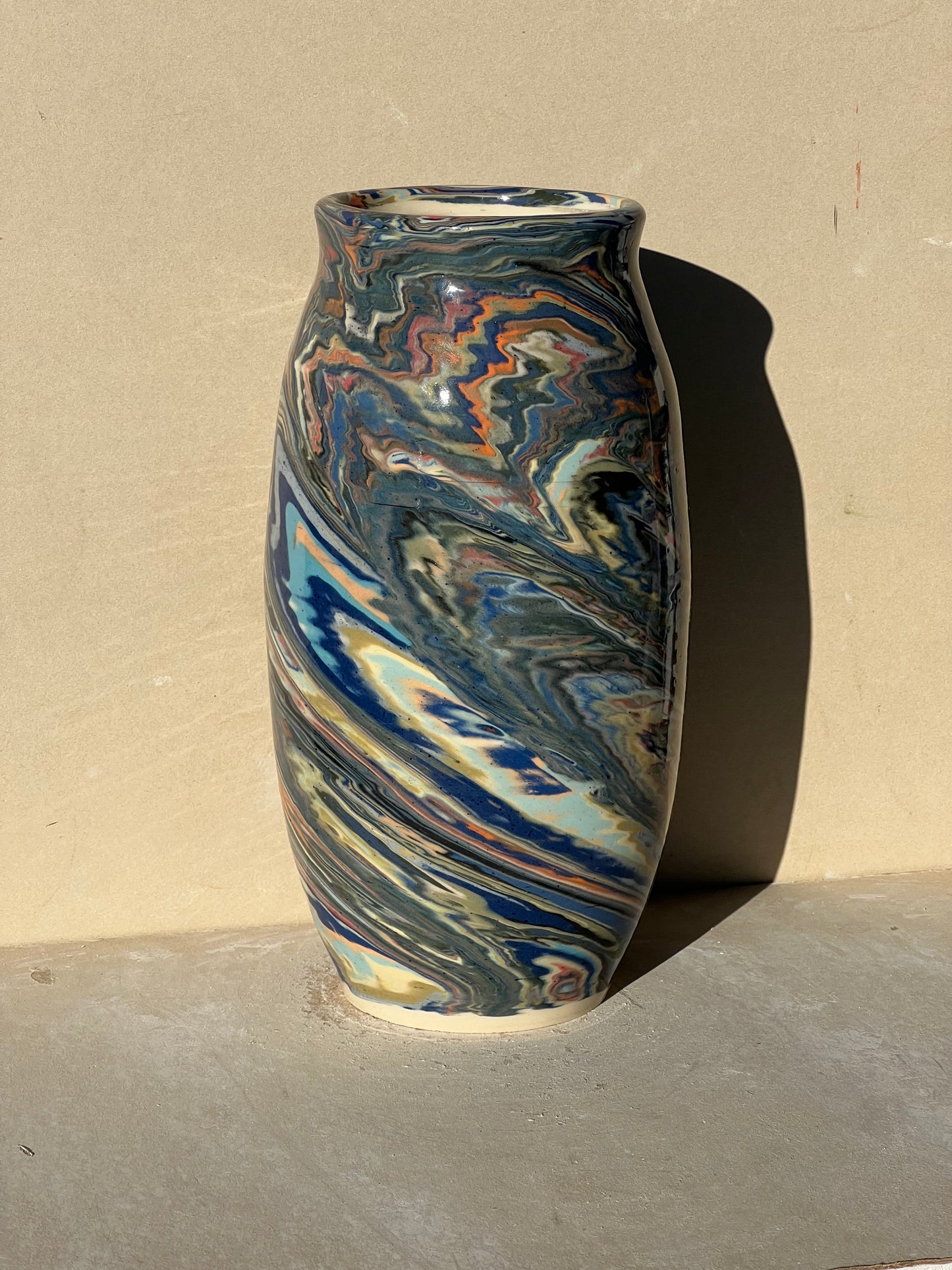 Marbled 23 Color Vase